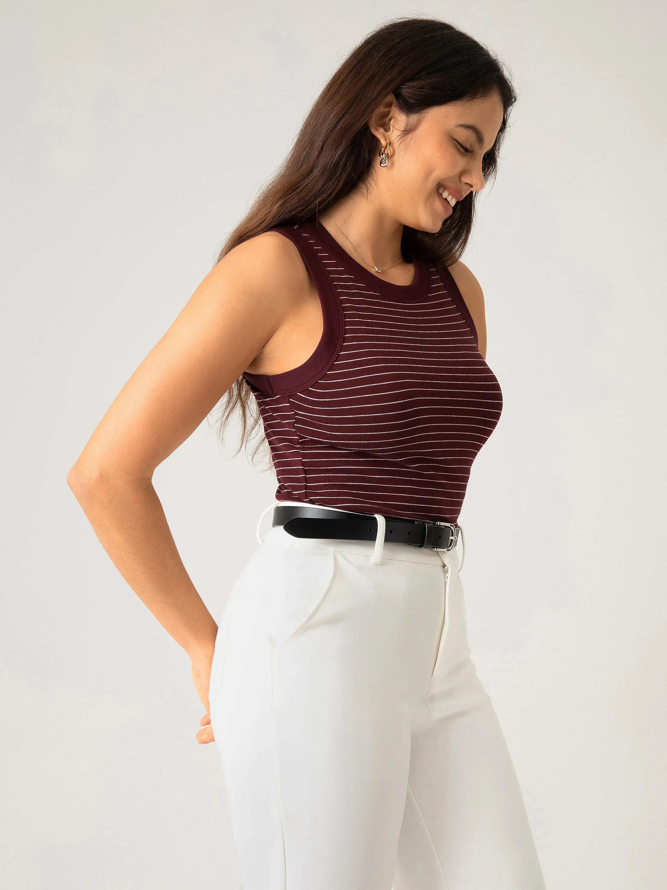 Cutaway Stripe Brami Tank sold by ogl move product image thumbnail 4