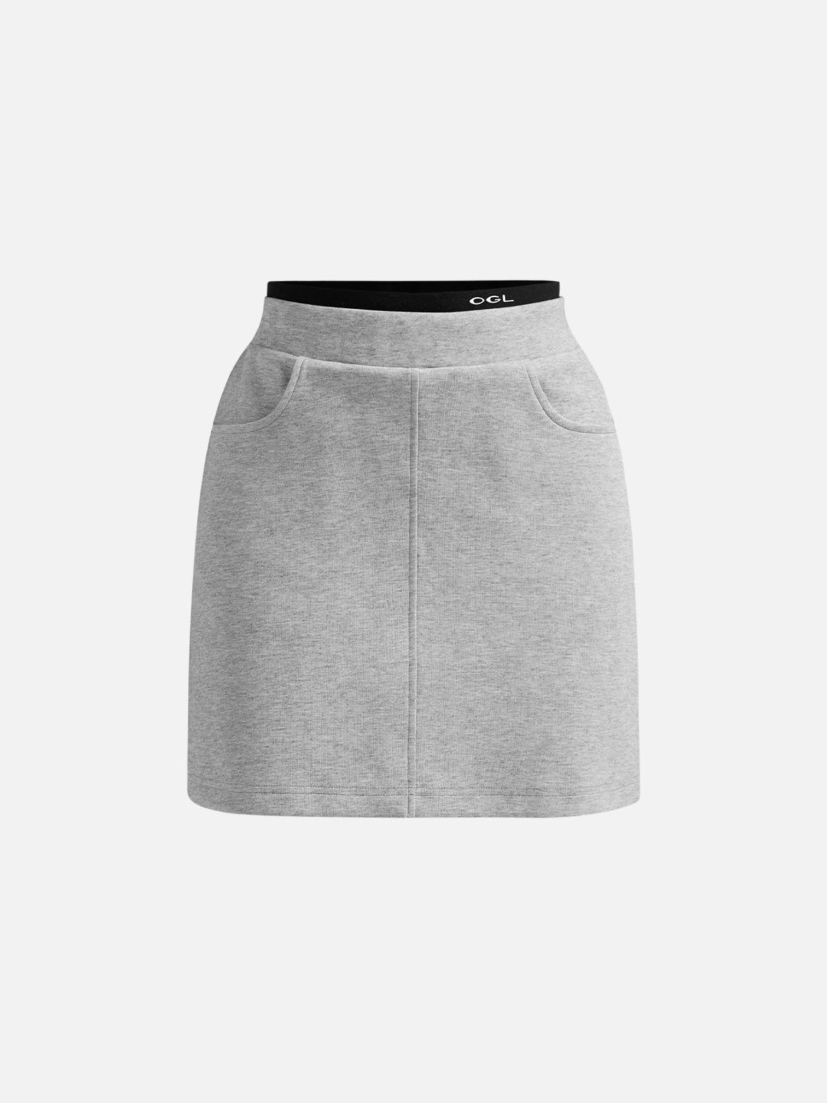 Double Waistband Sweatskirt sold by ogl move