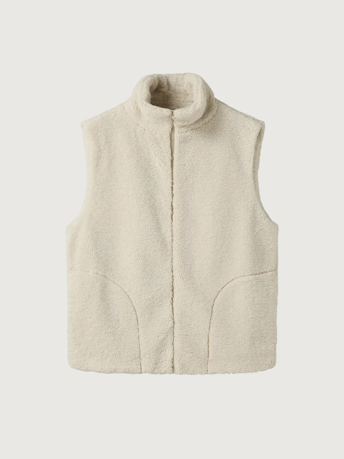 Sherpa Fleece Mockneck Full-Zip Vest sold by ogl move product image thumbnail 3