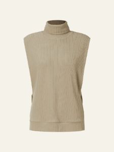 Velvety Touch Knit Turtleneck Relaxed Vest sold by ogl move