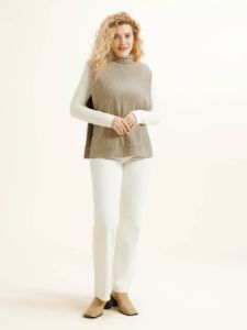 Velvety Touch Knit Turtleneck Relaxed Vest sold by ogl move