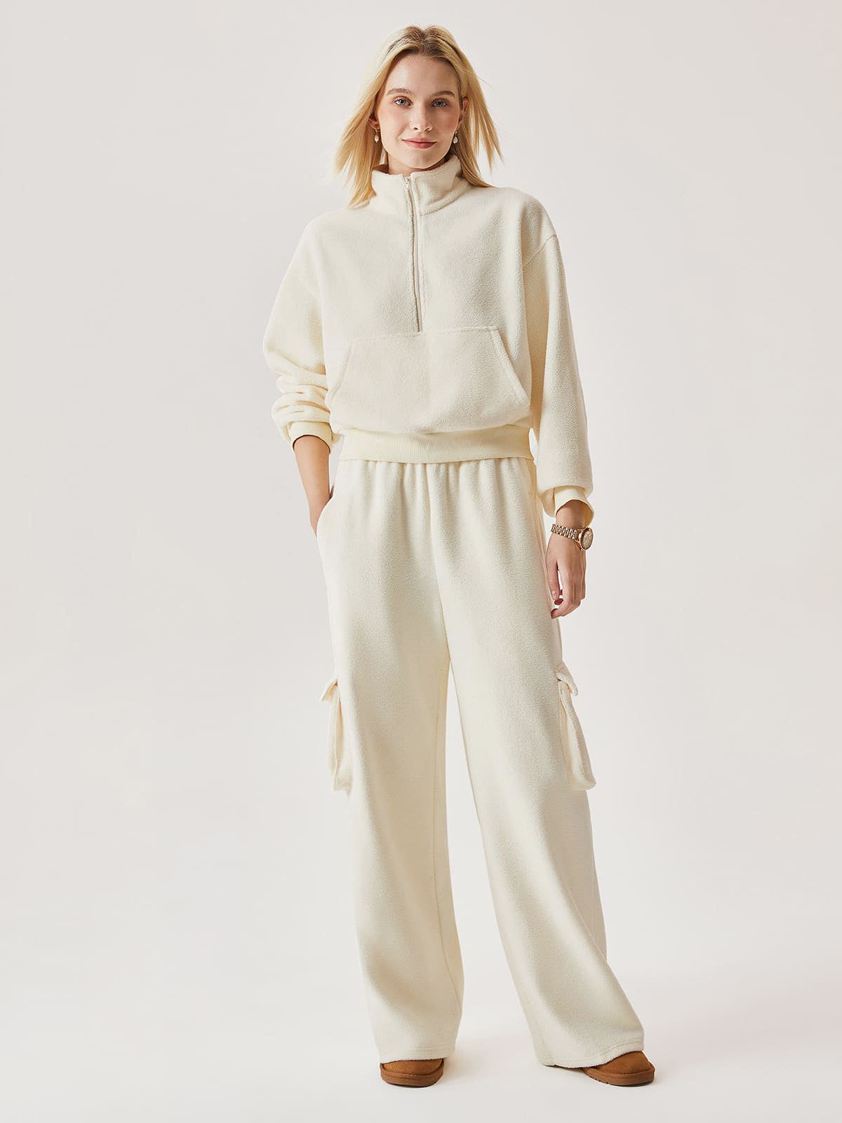 Polar Fleece Wide Leg Cargo sold by ogl move product image thumbnail 3