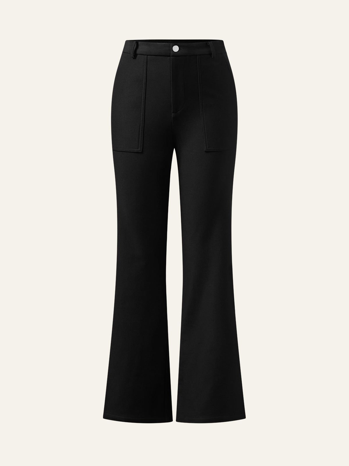 Stretchy Twill Brushed Back Flare Pants sold by ogl move product image thumbnail 2