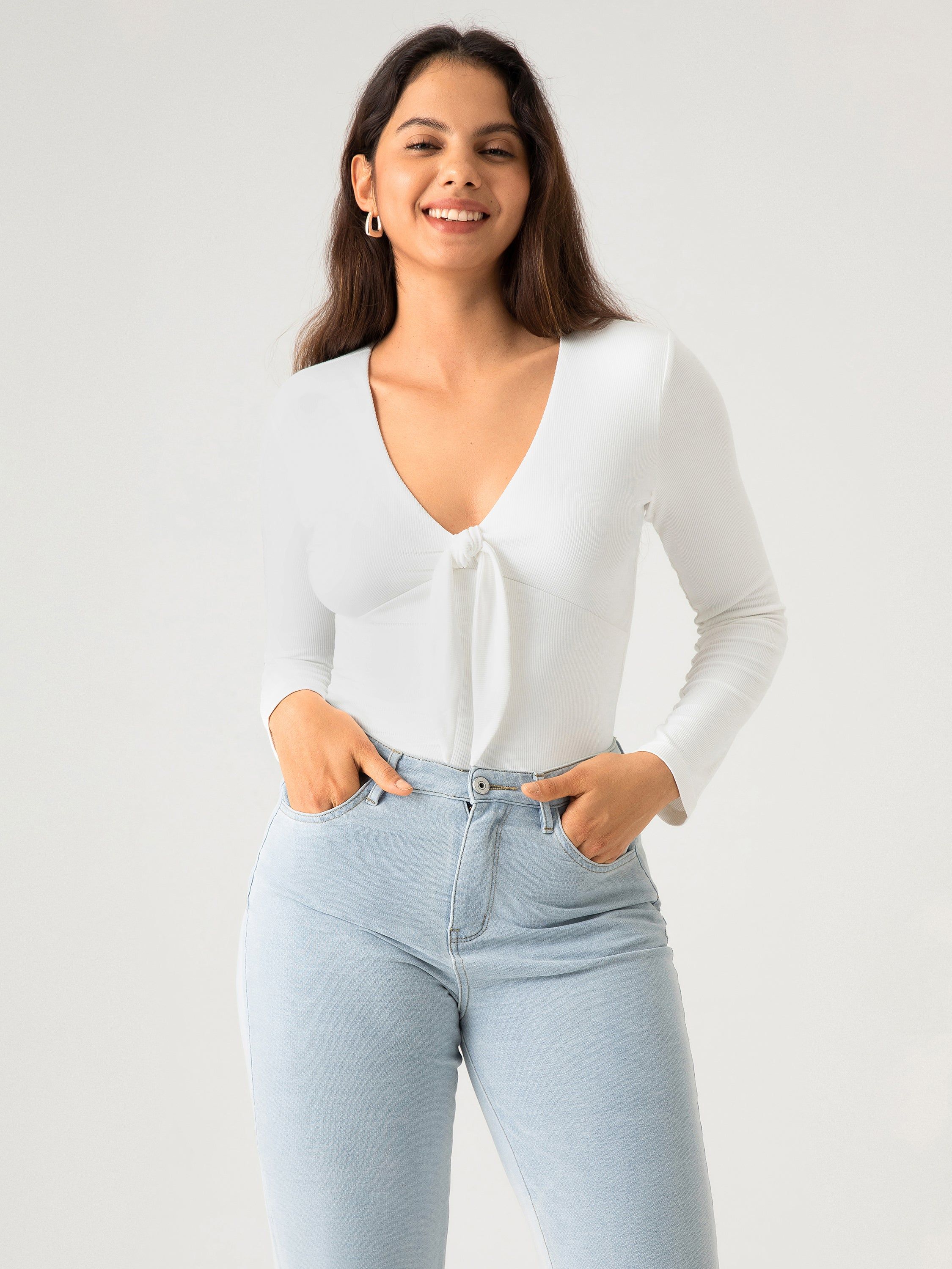 Eco-SkinKiss® Tie-the-V Top sold by ogl move product image thumbnail 4