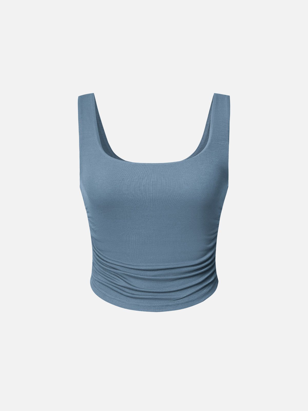 Eco-SkinKiss® Ruched Sides Square Brami Tank Top sold by ogl move product image thumbnail 17