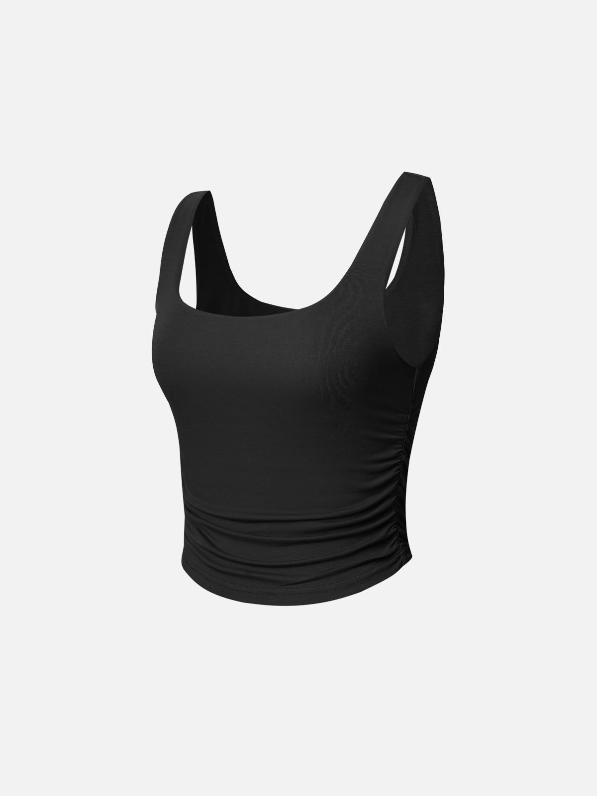 Eco-SkinKiss® Ruched Sides Square Brami Tank Top sold by ogl move product image thumbnail 10