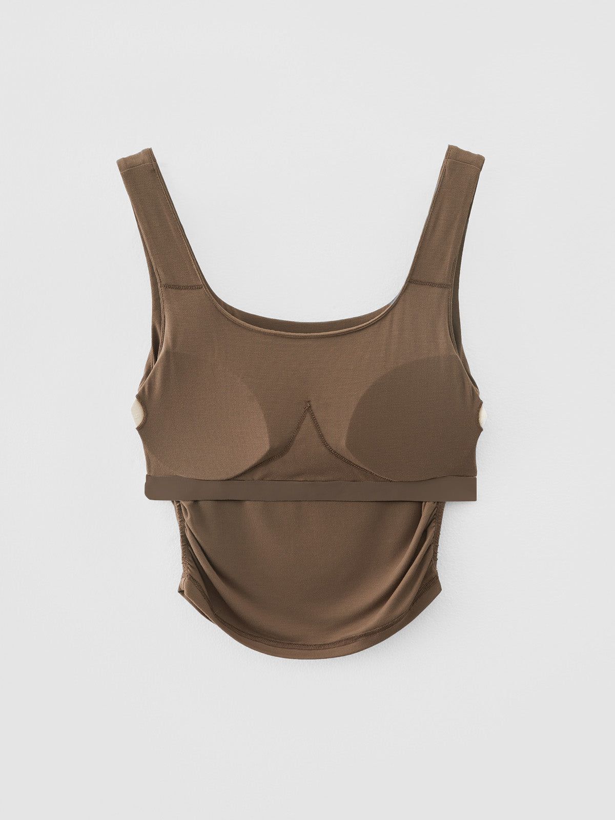 Eco-SkinKiss® Ruched Sides Square Brami Tank Top sold by ogl move product image thumbnail 4