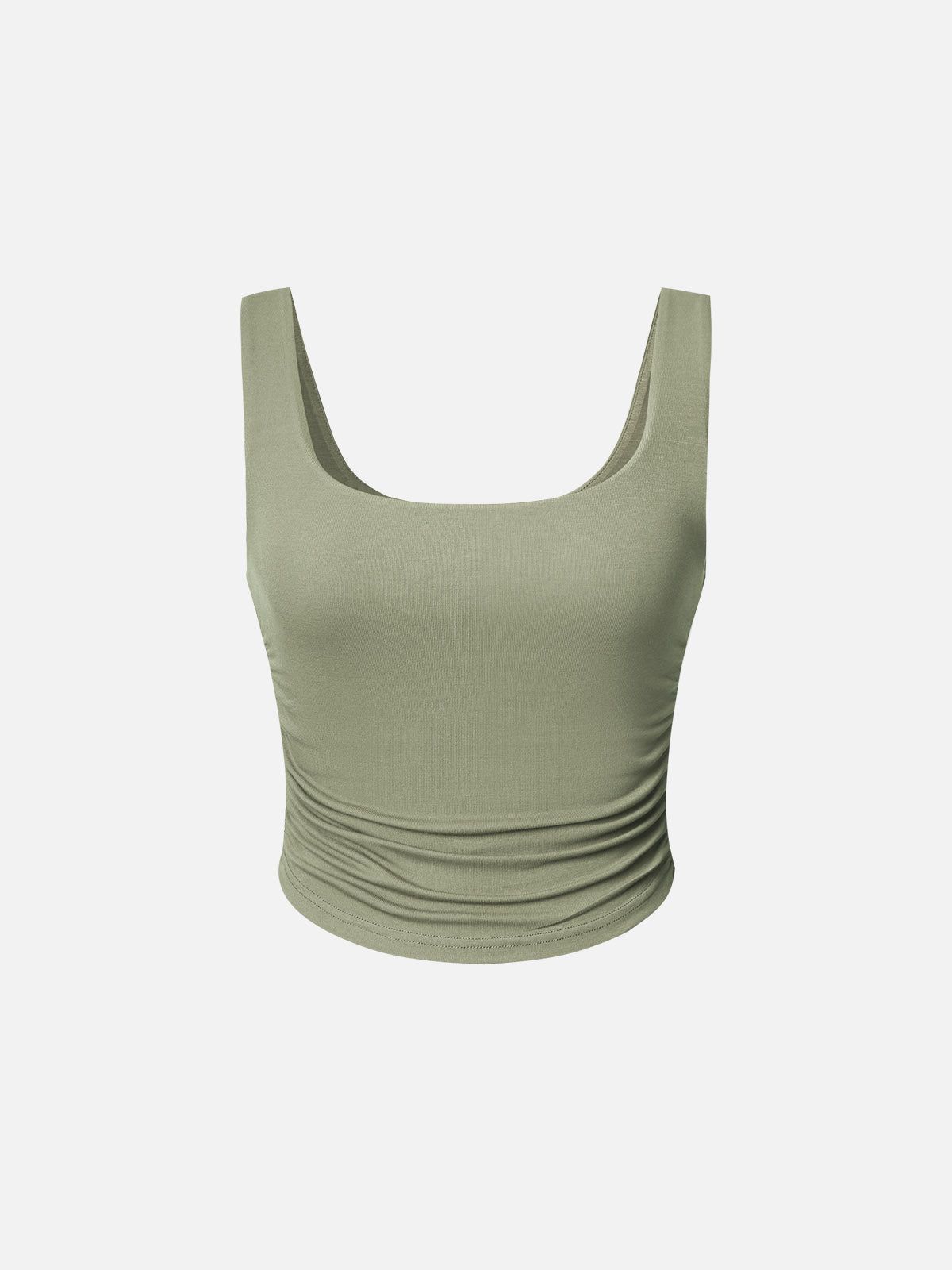 Eco-SkinKiss® Ruched Sides Square Brami Tank Top sold by ogl move product image thumbnail 12