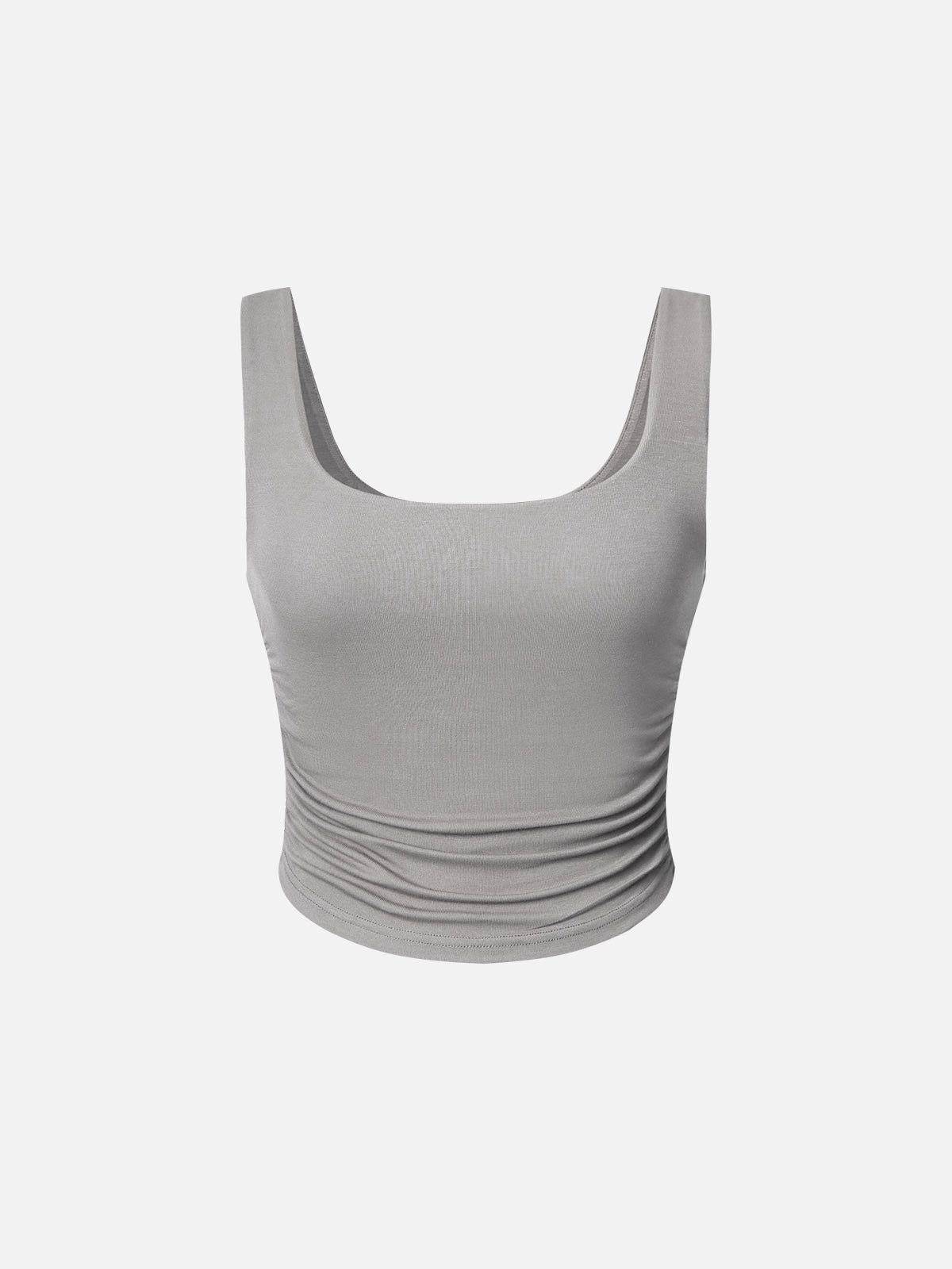 Eco-SkinKiss® Ruched Sides Square Brami Tank Top sold by ogl move product image thumbnail 11