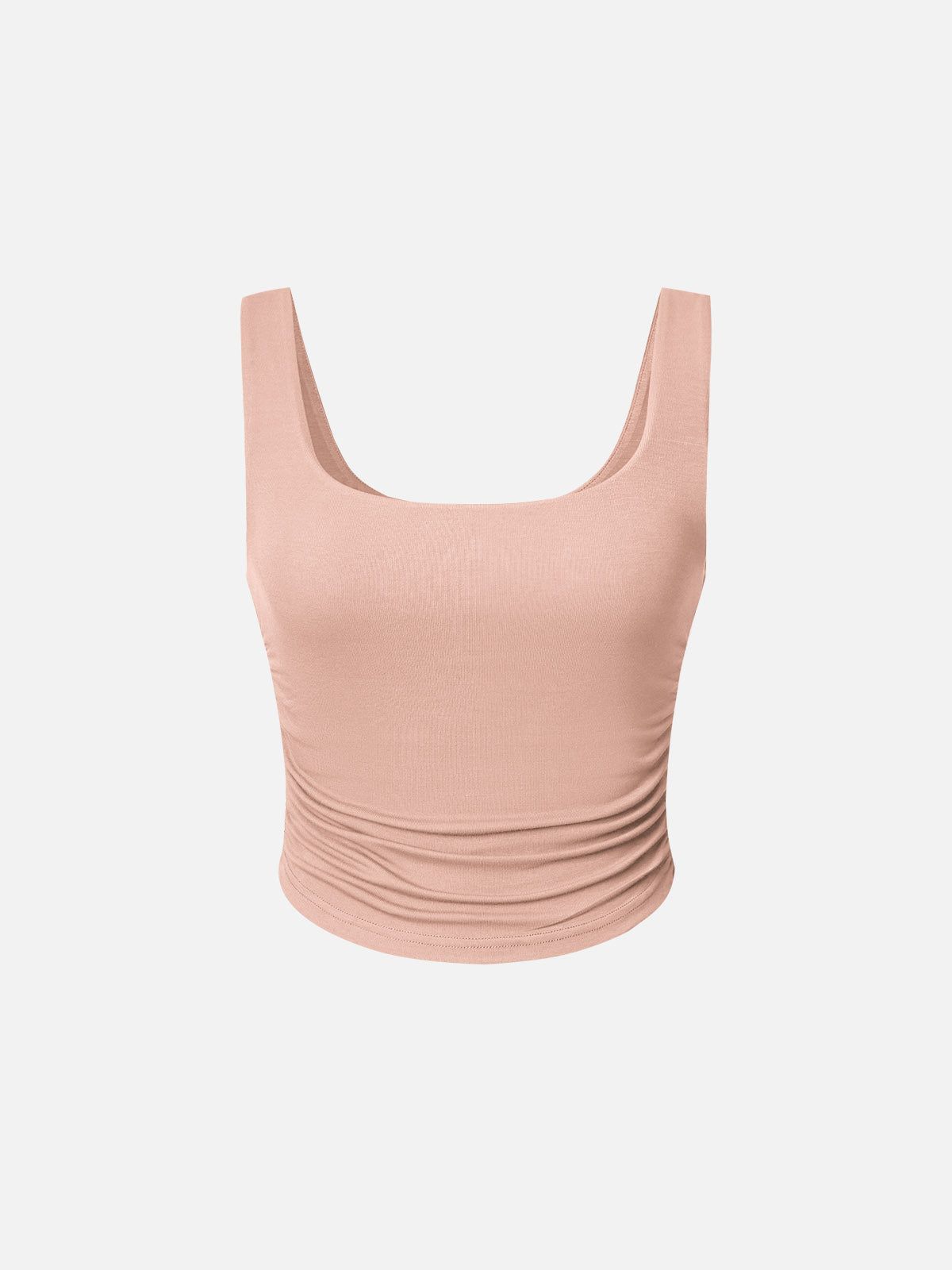 Eco-SkinKiss® Ruched Sides Square Brami Tank Top sold by ogl move product image thumbnail 15