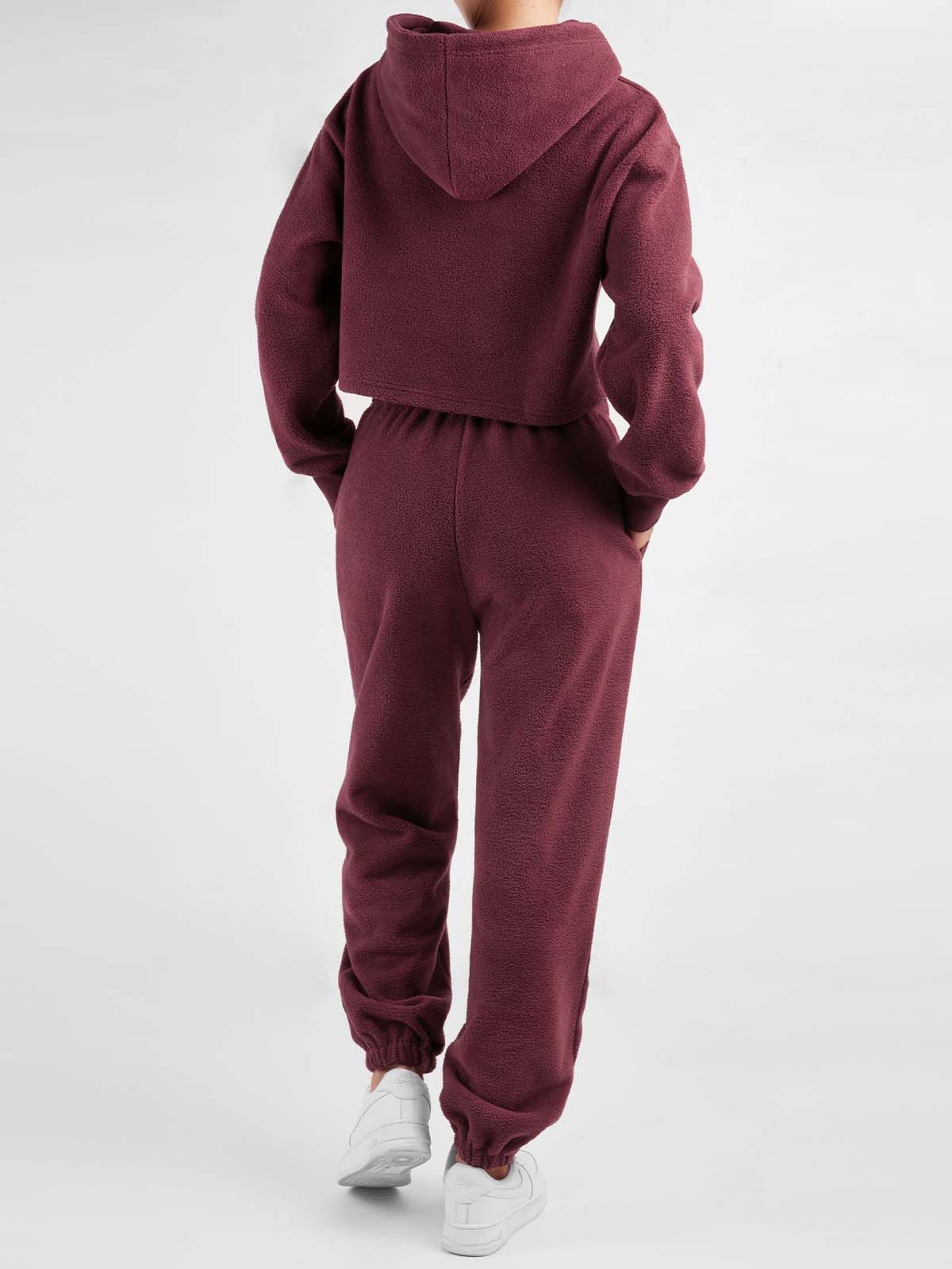 Polar Fleece Double Waistband Jogger& Hoodie-2Pcs Set sold by ogl move product image thumbnail 4