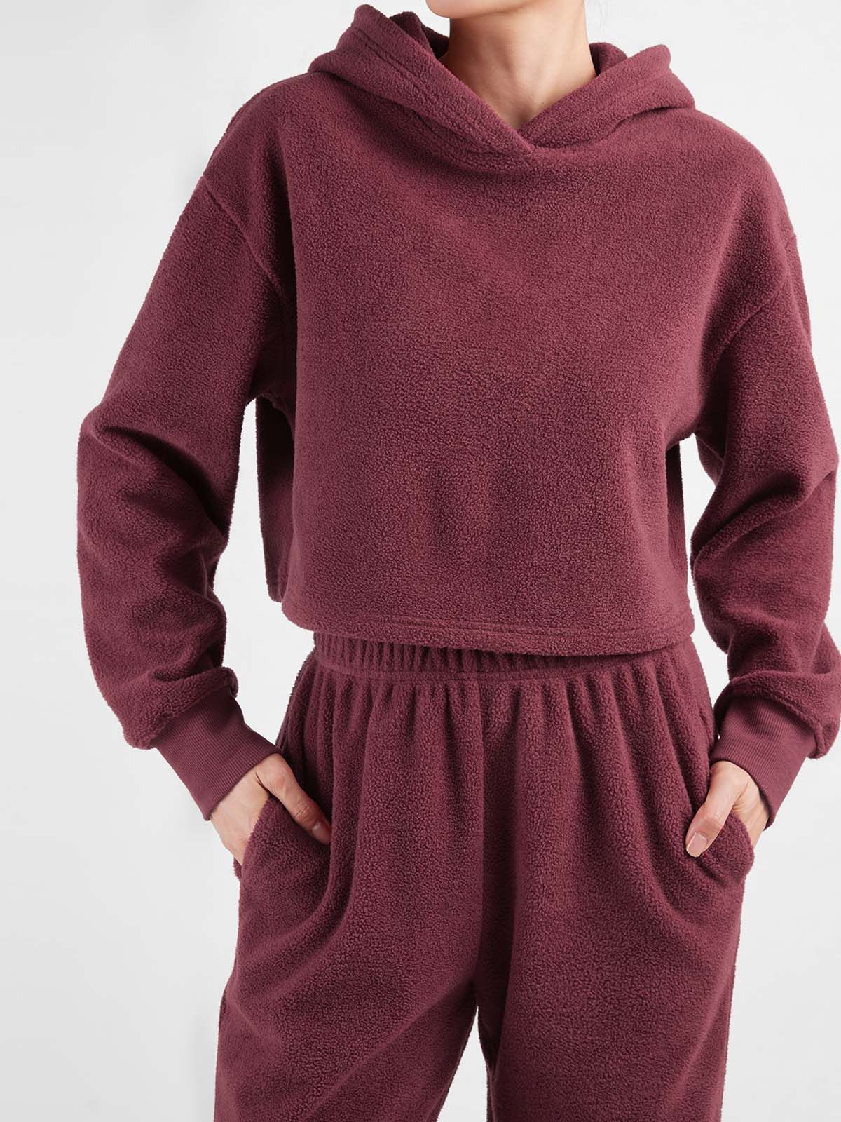 Polar Fleece Double Waistband Jogger& Hoodie-2Pcs Set sold by ogl move product image thumbnail 3