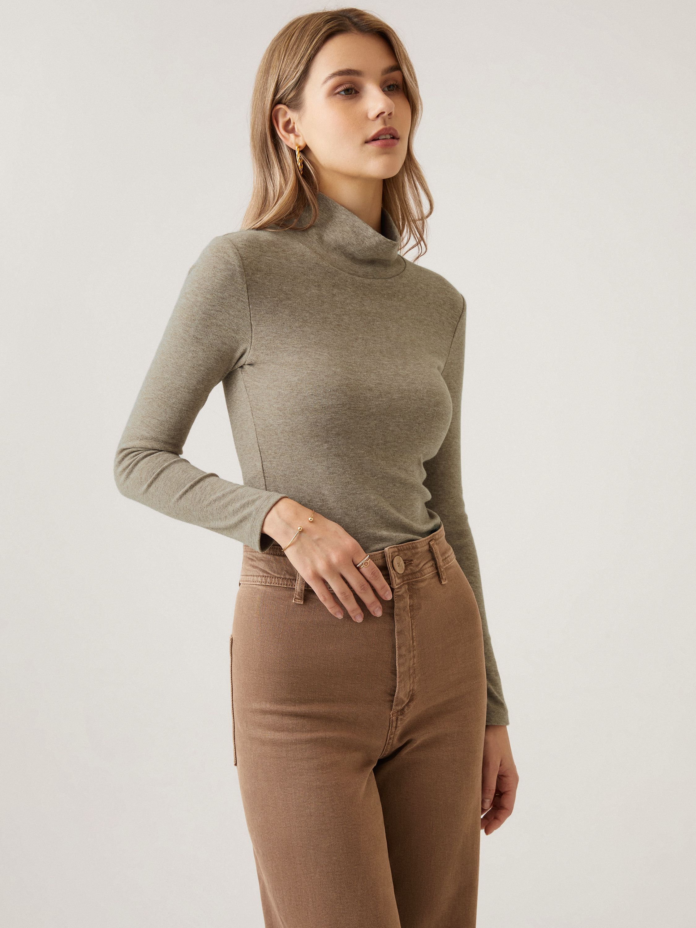 Cashmere-Like Turtleneck Brami Top sold by ogl move product image thumbnail 2
