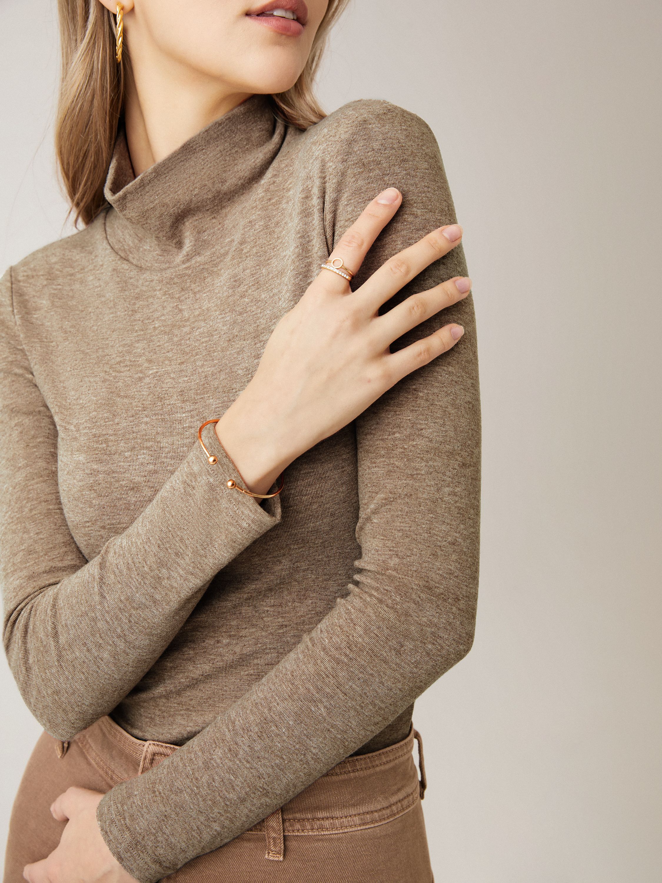 Cashmere-Like Turtleneck Brami Top sold by ogl move product image thumbnail 4