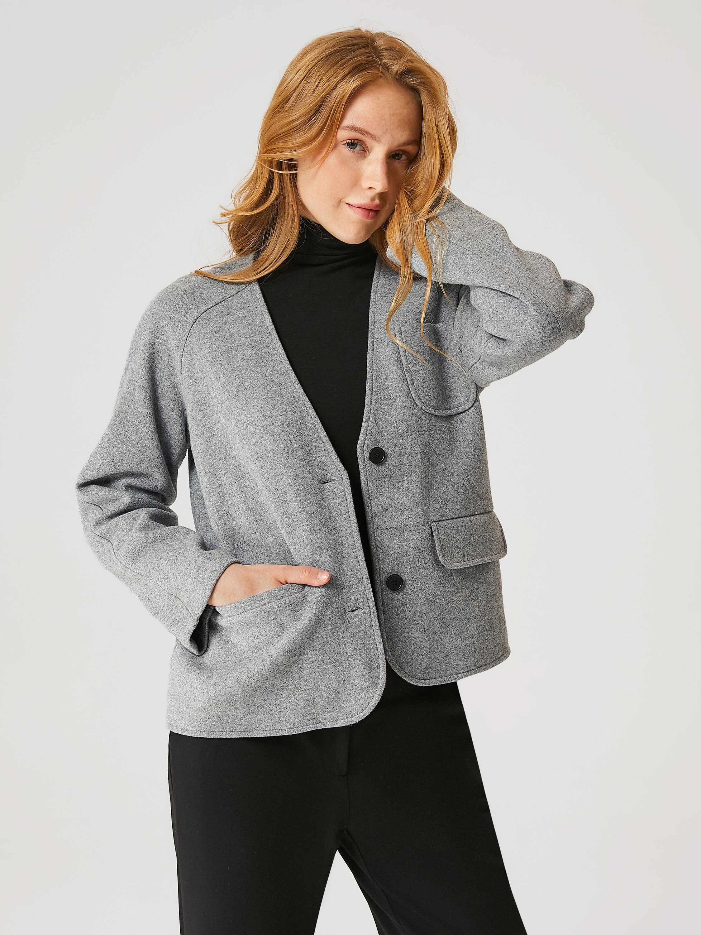 Cashmere-like Raglan Jacket sold by ogl move product image thumbnail 5