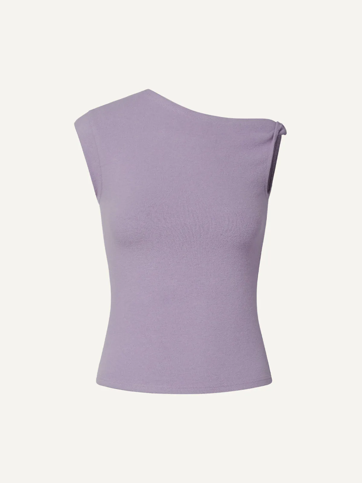 Eco-Mousse® Thermal Brushed Asymmetrical Tank Top sold by ogl move product image thumbnail 2