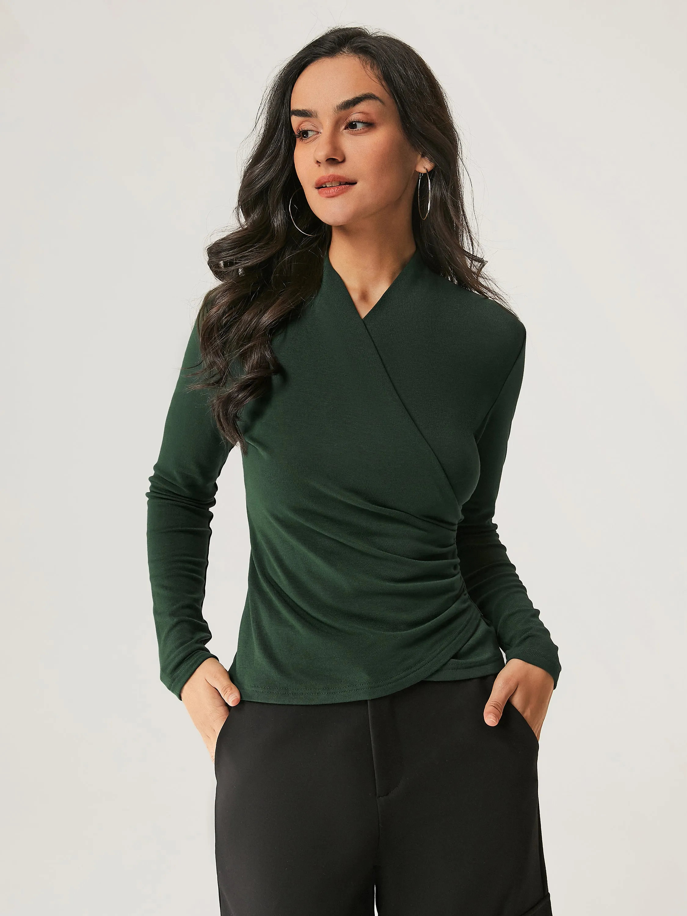 Thermal Surplice Long Sleeve Top sold by OGLmove product image thumbnail 5