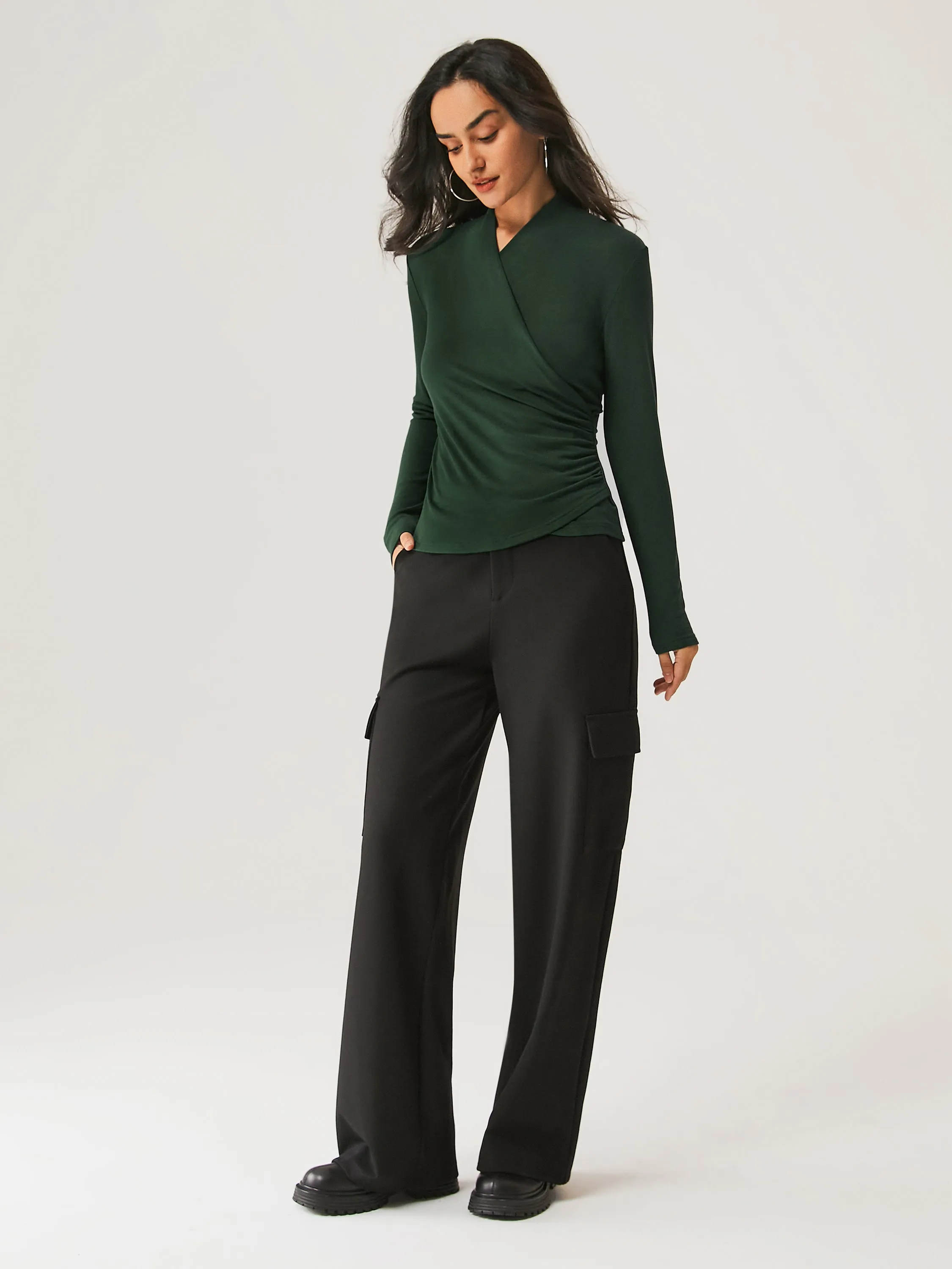 Thermal Surplice Long Sleeve Top sold by OGLmove product image thumbnail 3