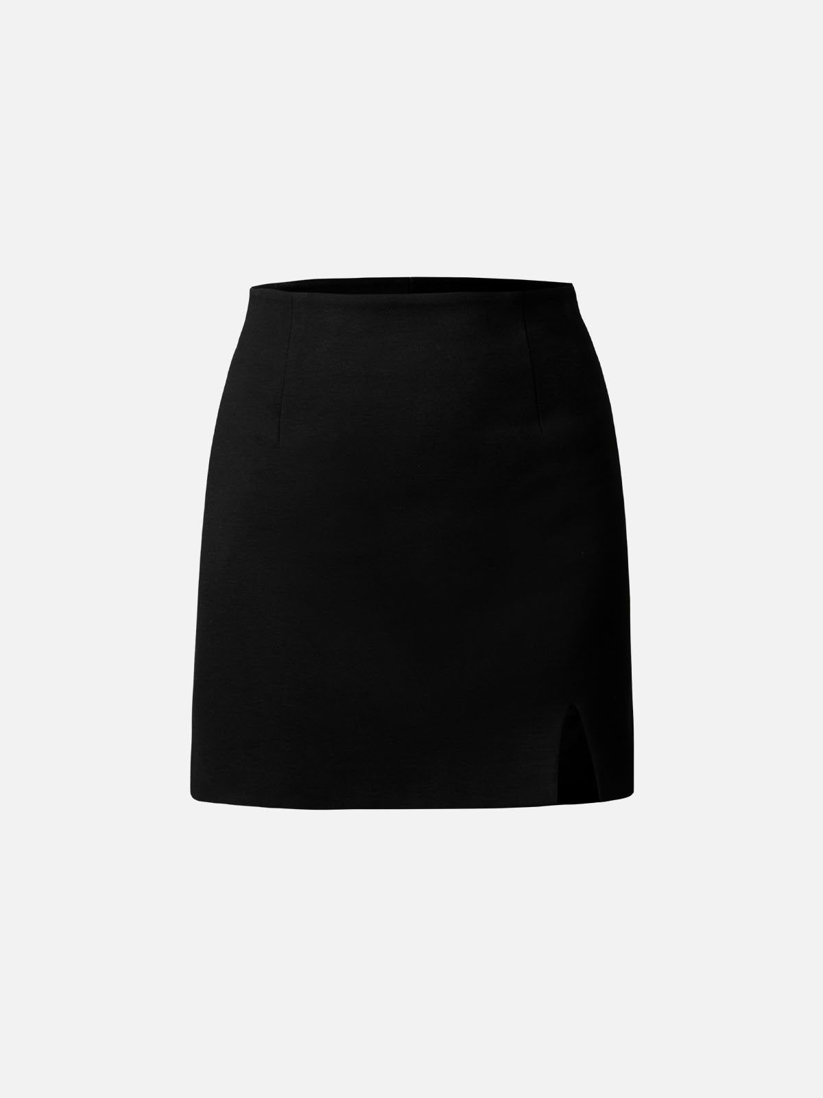 A Line Slit Fleece Mini Skirt sold by ogl move