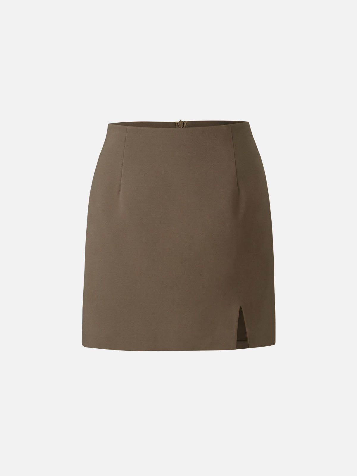 A Line Slit Fleece Mini Skirt sold by ogl move product image thumbnail 4