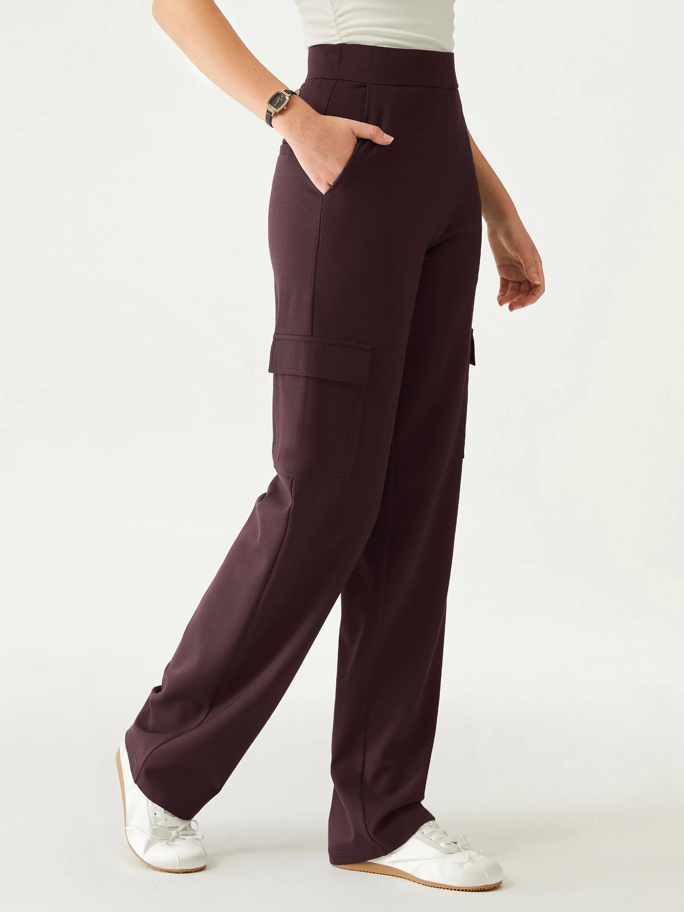 High Waisted Straight Leg Cargo Pant sold by ogl move product image thumbnail 4