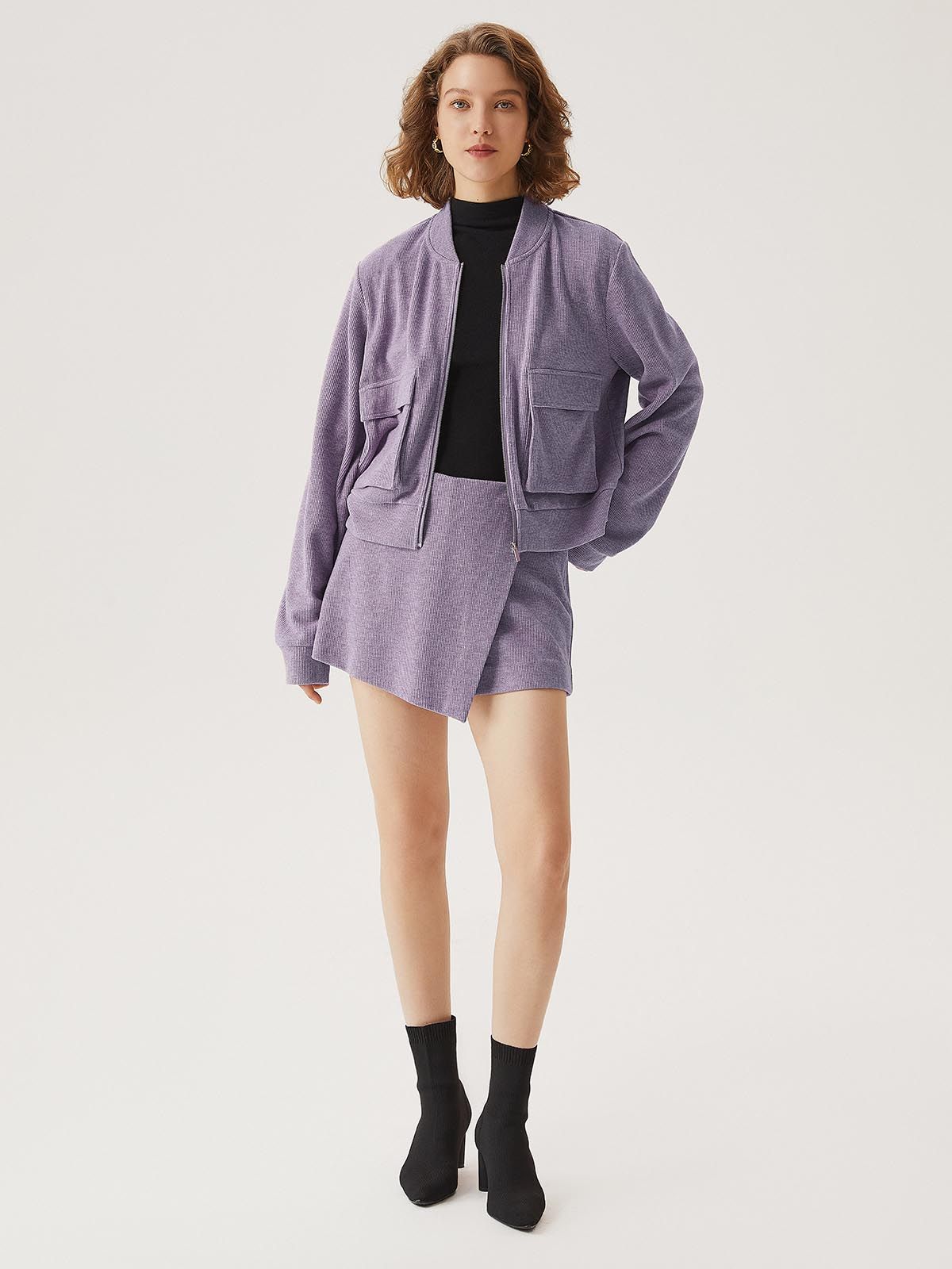 Large Patch Pocket Bomber Jacket sold by ogl move product image thumbnail 4