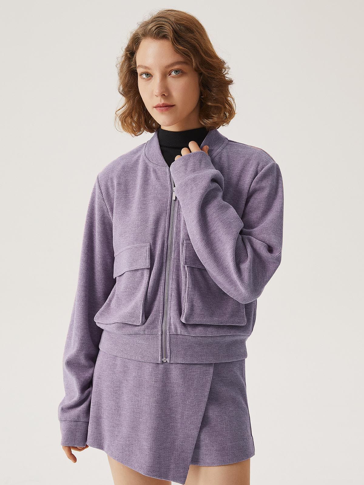 Large Patch Pocket Bomber Jacket sold by ogl move product image thumbnail 3