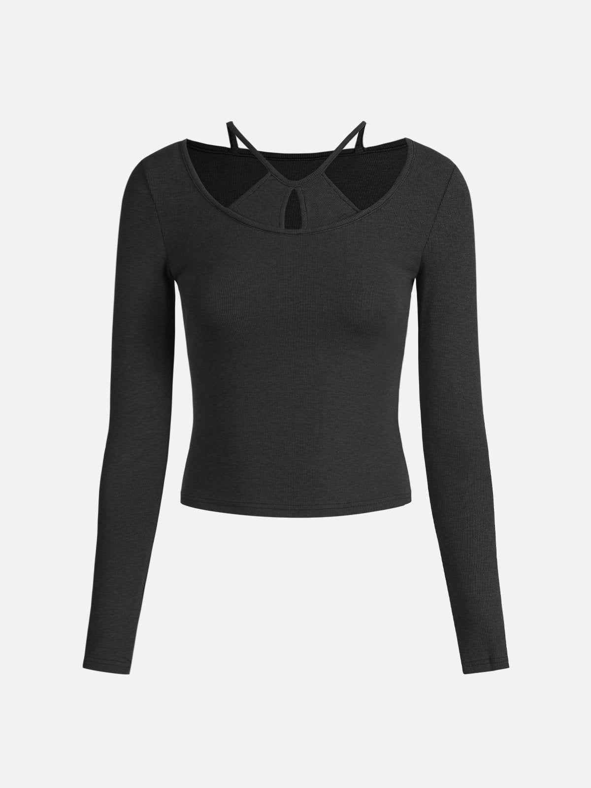 Plantive™ Ribbed Round-Neck Long-Sleeve Top sold by ogl move product image thumbnail 5