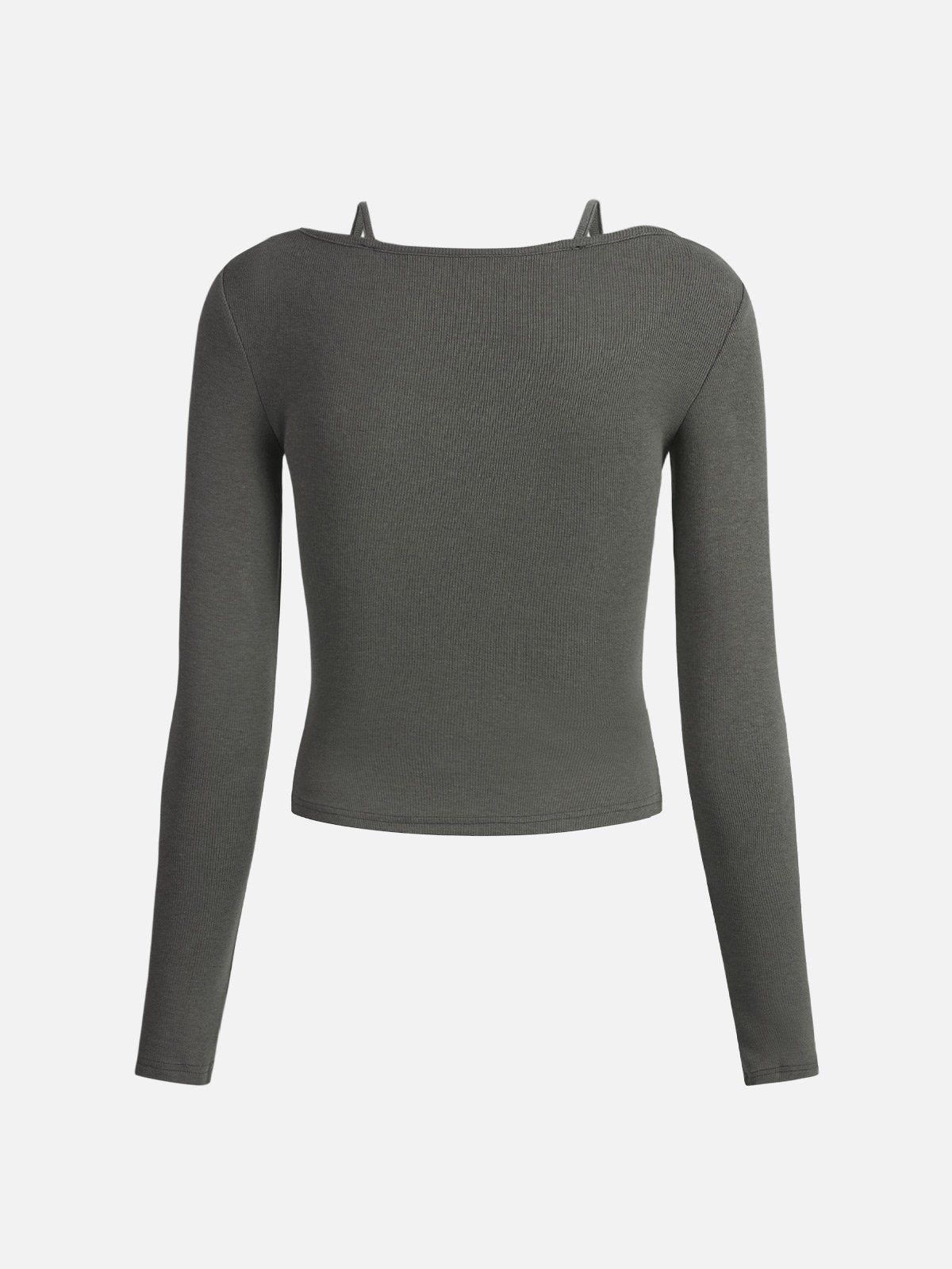Plantive™ Ribbed Round-Neck Long-Sleeve Top sold by ogl move product image thumbnail 3