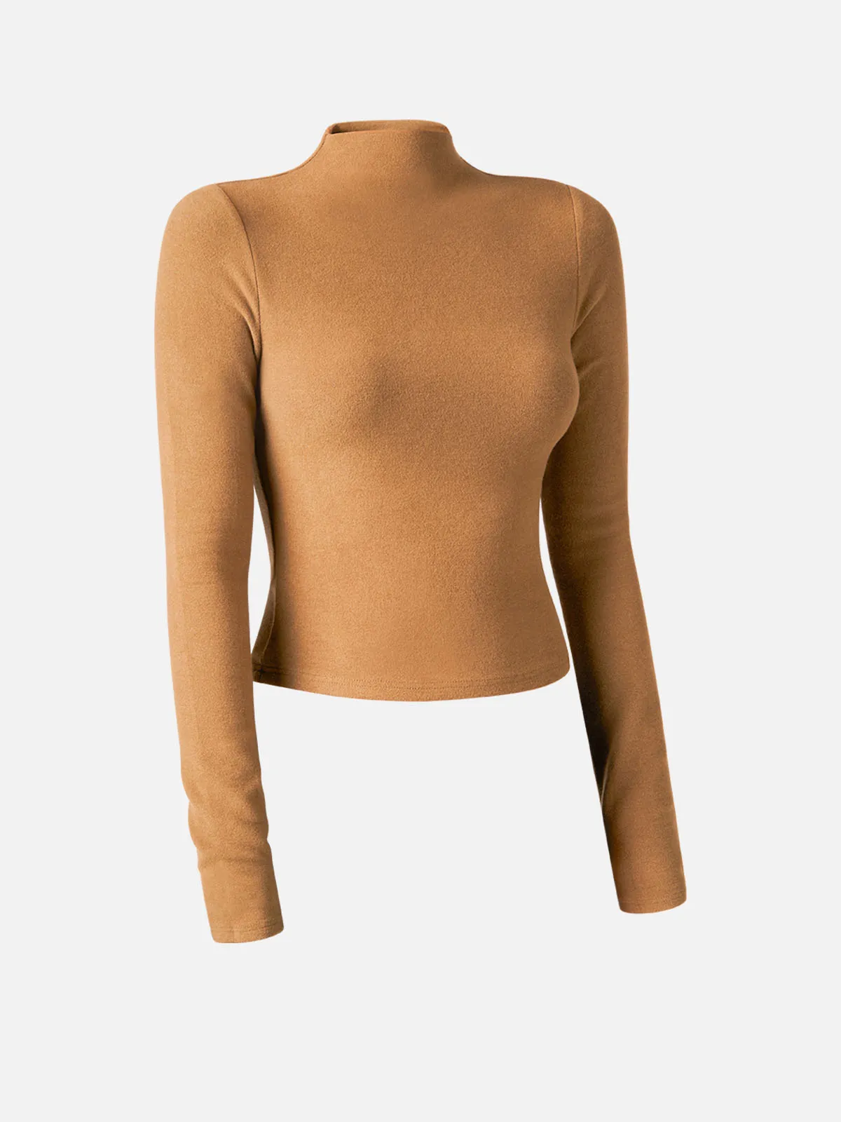 Brushed Mock Neck Crop Top sold by ogl move product image thumbnail 2