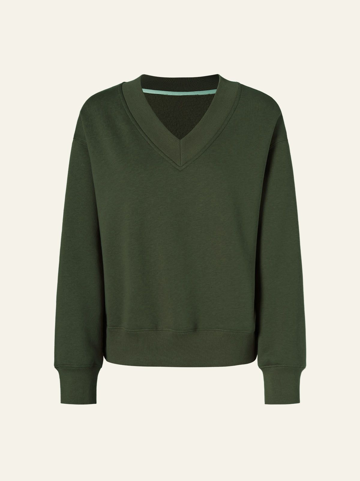 Cozy Fleece Oversized V-Neck Sweatshirt sold by ogl move product image thumbnail 7