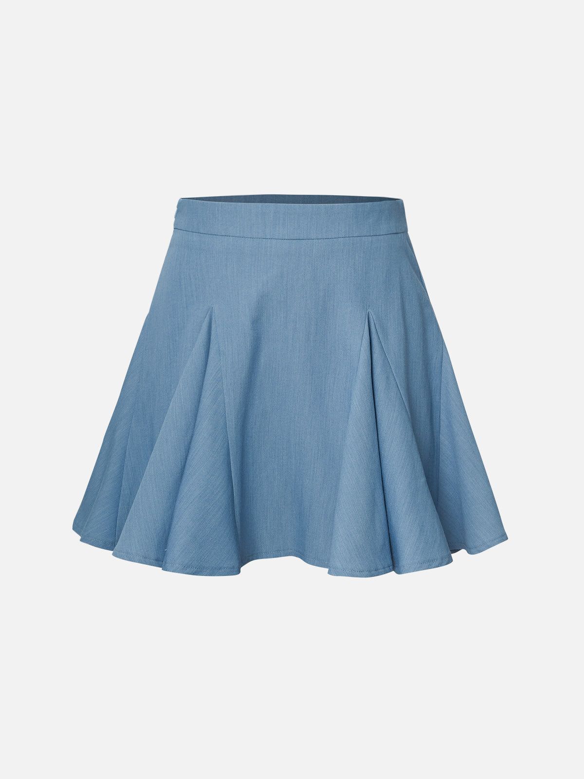 Denim-Like Flounce Mini Skort sold by ogl move product image thumbnail 2