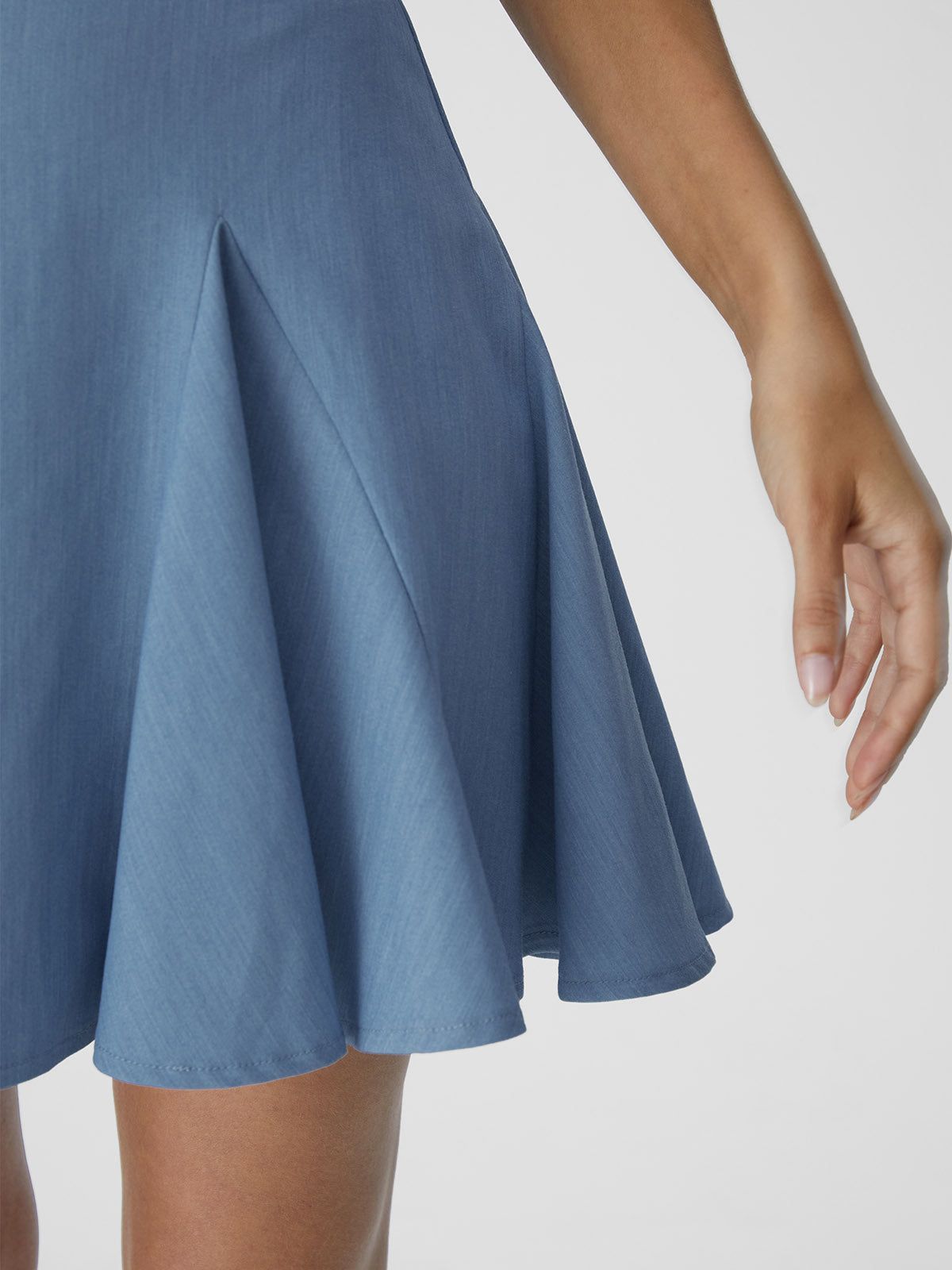 Denim-Like Flounce Mini Skort sold by ogl move product image thumbnail 6