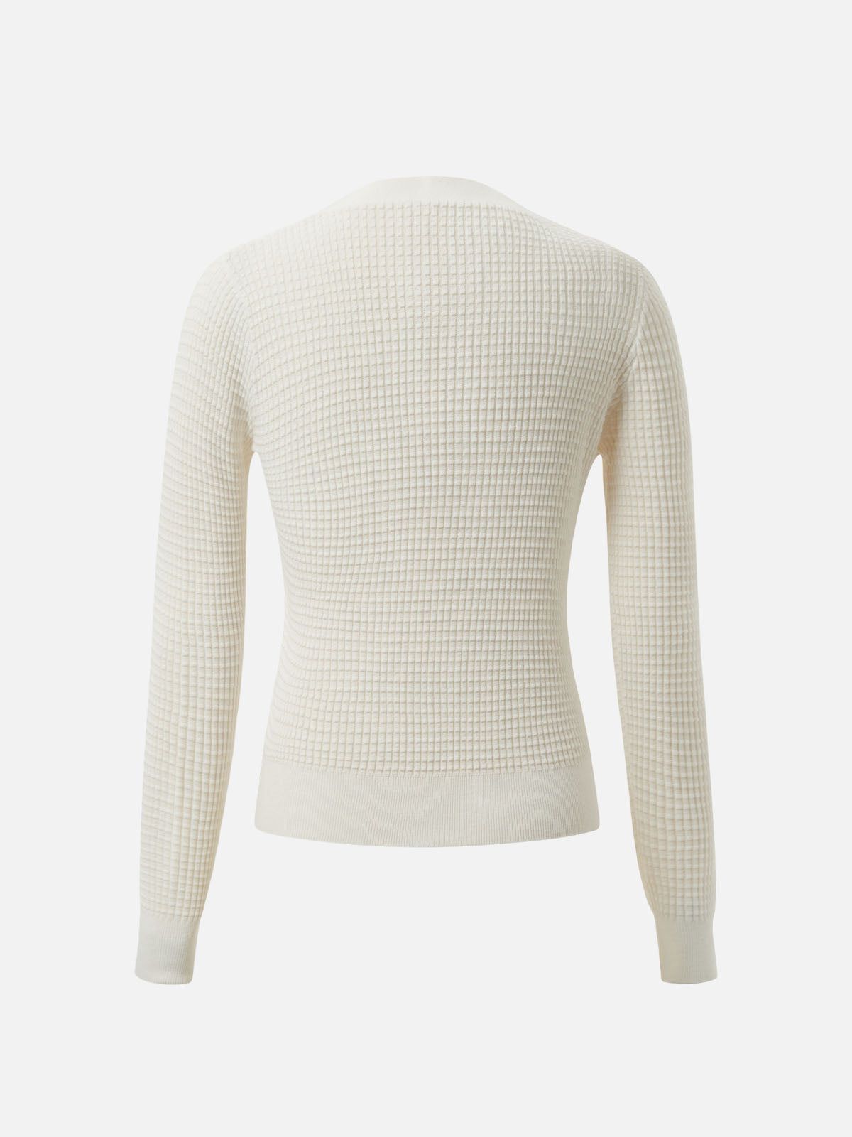 Waffle Wool Knit Cardigan sold by ogl move product image thumbnail 3