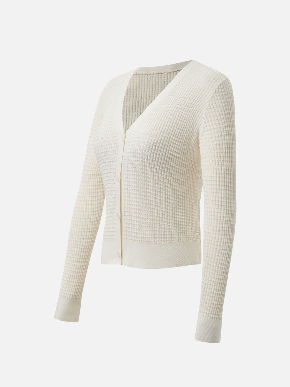 Waffle Wool Knit Cardigan sold by ogl move product image thumbnail 2