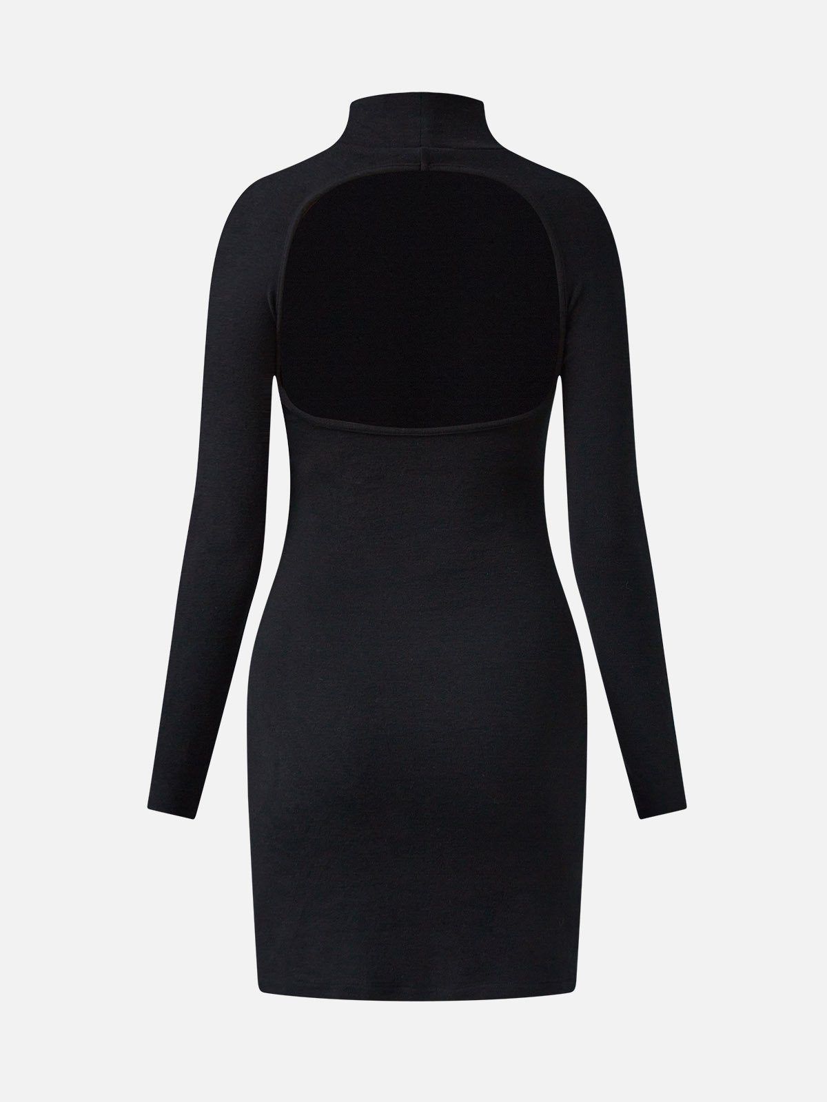 Eco-Mousse® Mock-neck Cut Out Back Mini Dress sold by ogl move product image thumbnail 7