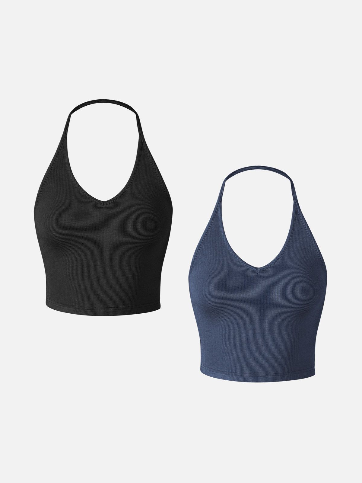 Eco-SkinKiss® Spaghetti Halter Neck Crop Top-2 Pcs Set sold by ogl move product image thumbnail 6