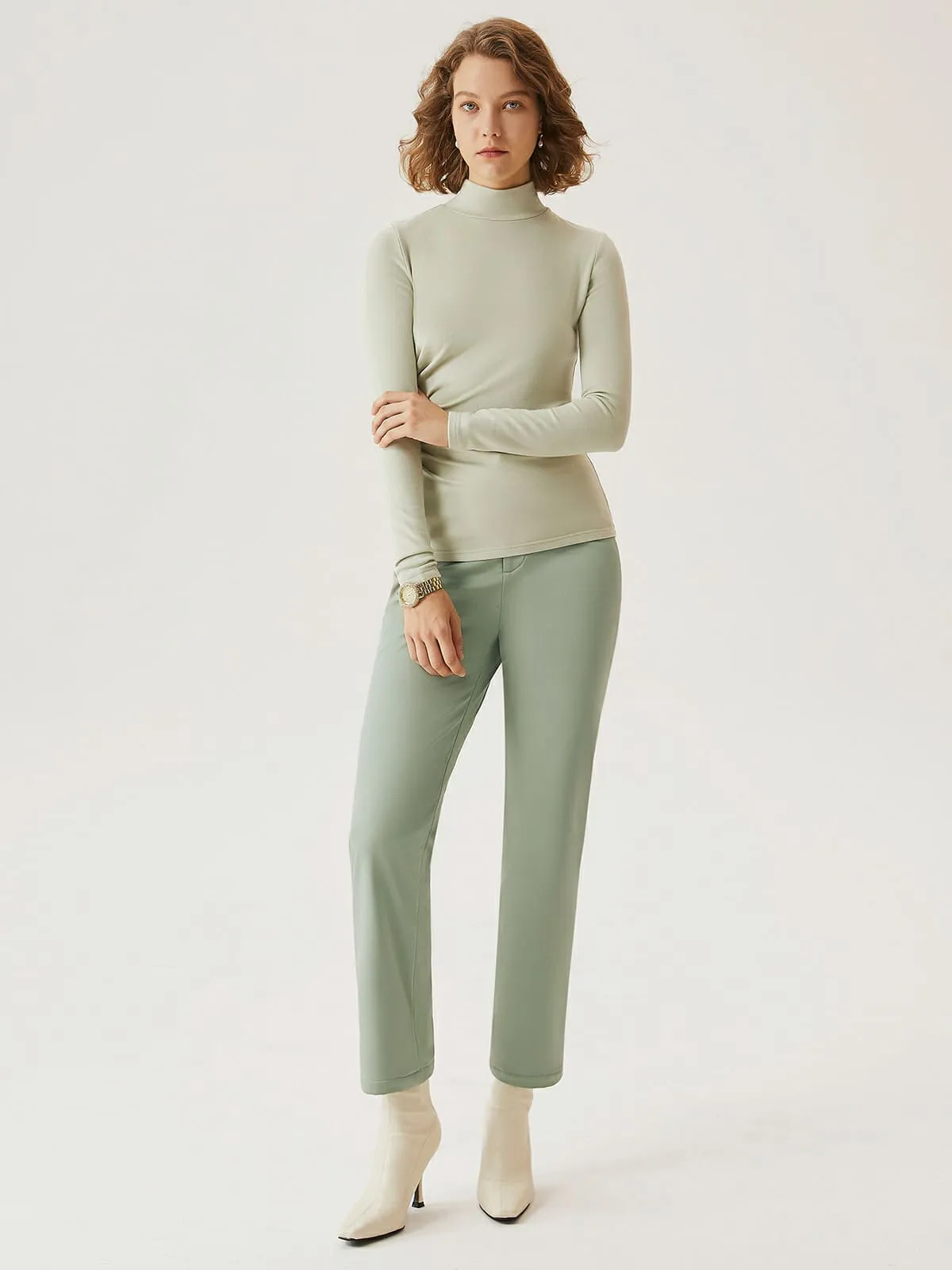 Water-Resistant Fleece-Backing Boot-Cut Pants sold by ogl move product image thumbnail 3