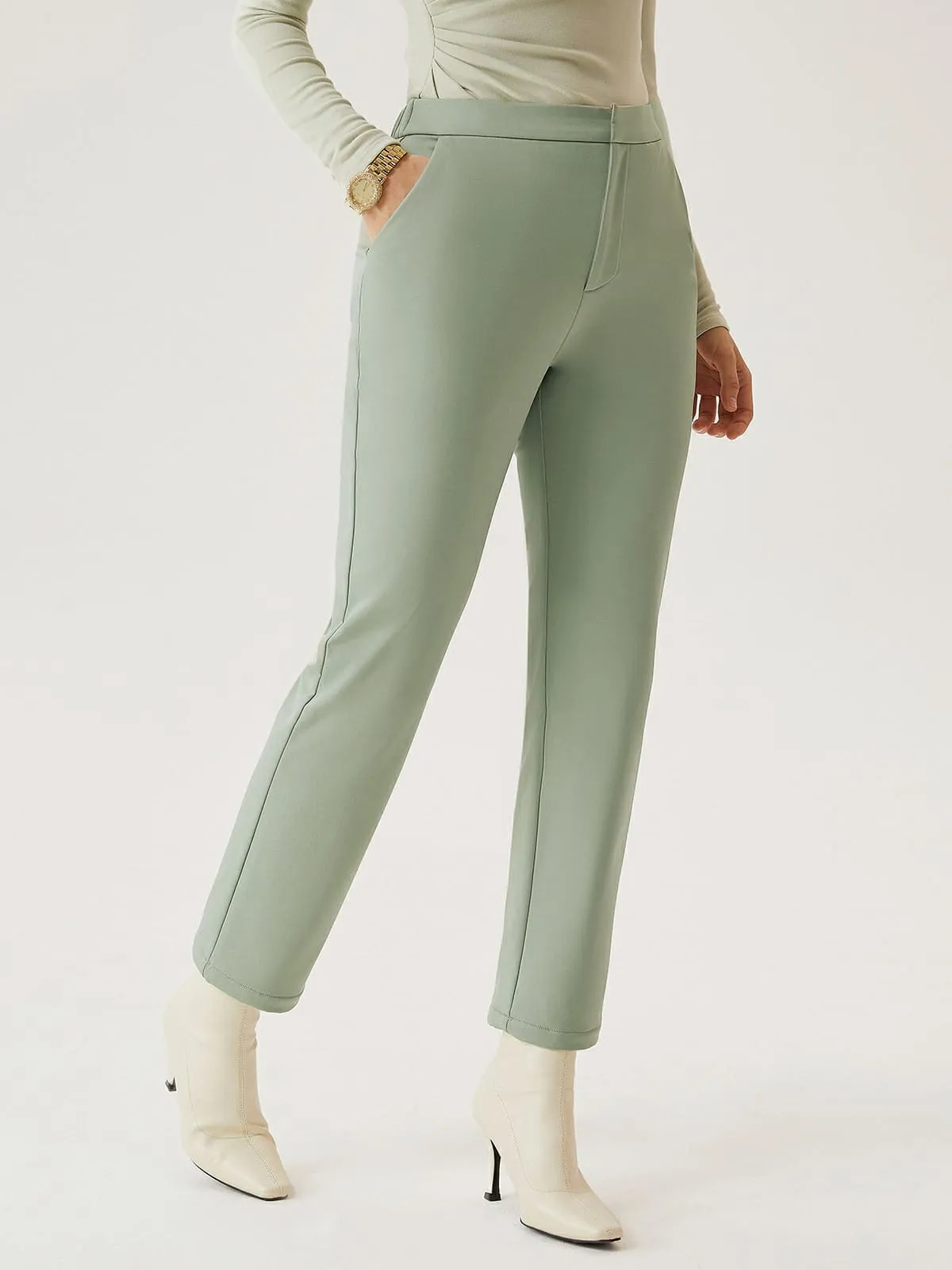 Water-Resistant Fleece-Backing Boot-Cut Pants sold by ogl move