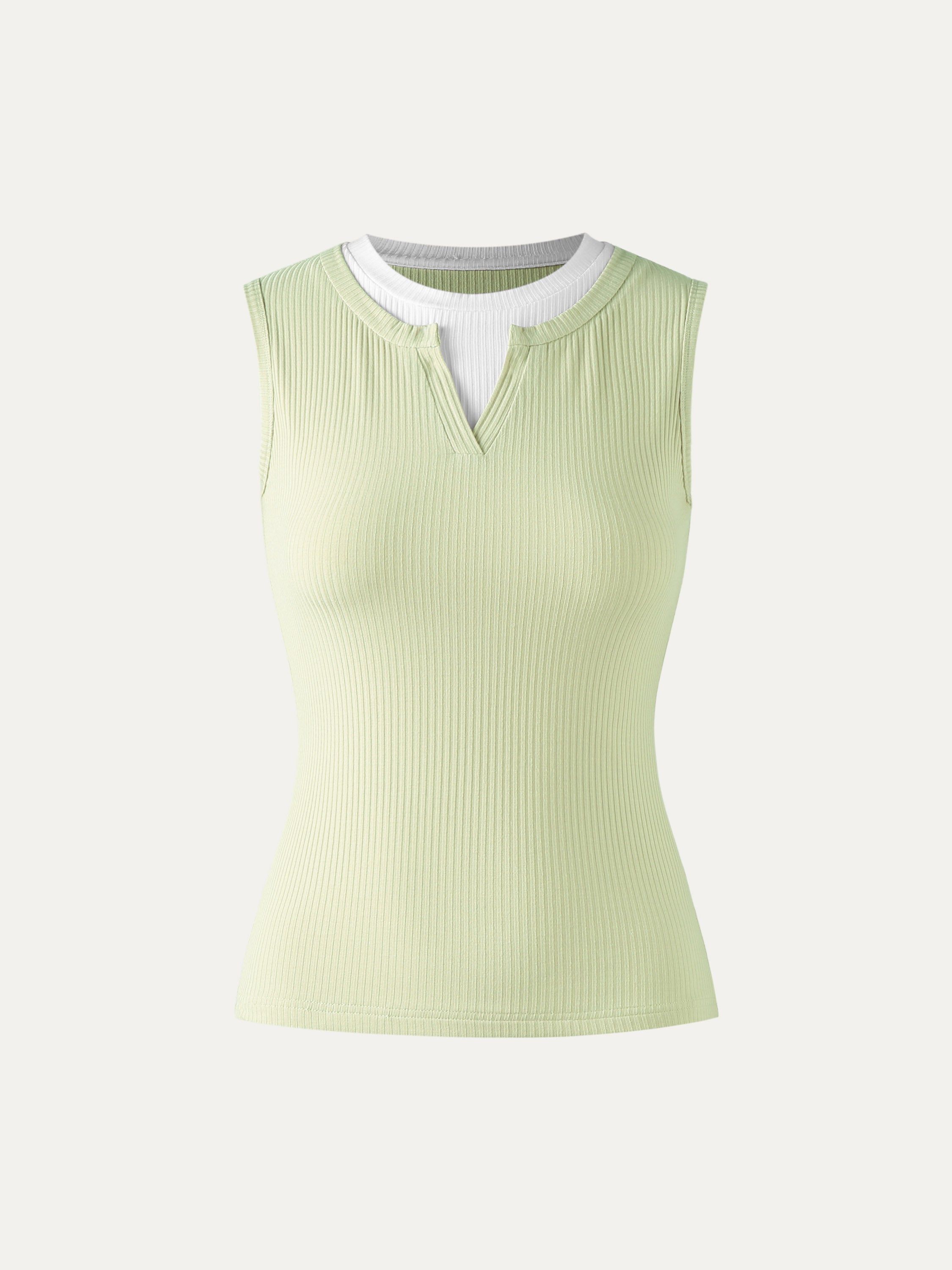 Lace Rib Charm Tank sold by ogl move product image thumbnail 2