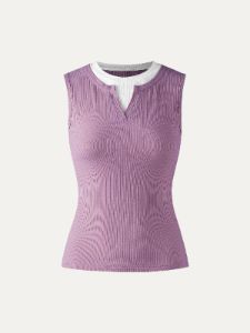 Lace Rib Charm Tank sold by ogl move