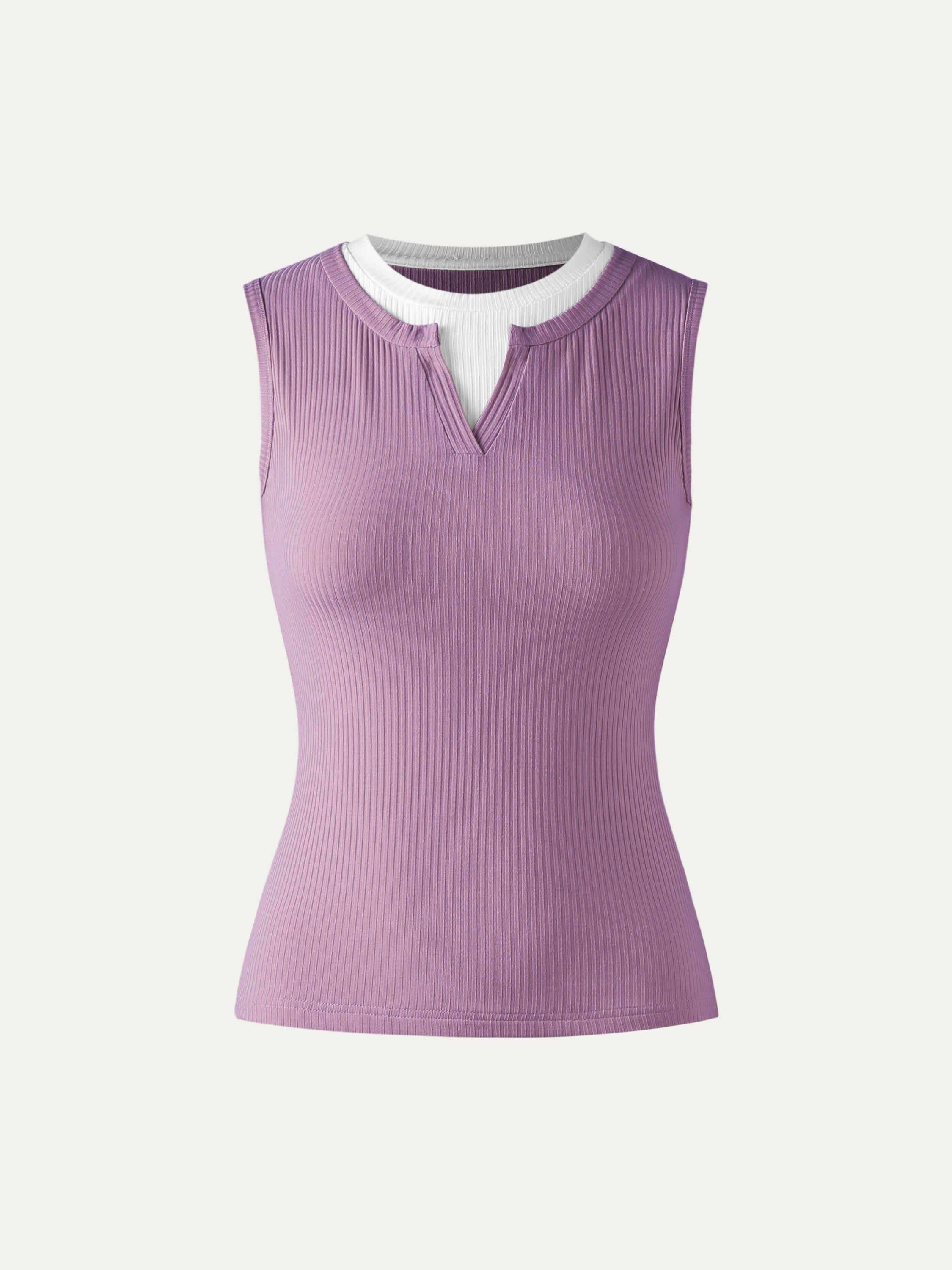 Lace Rib Charm Tank sold by ogl move product image thumbnail 5