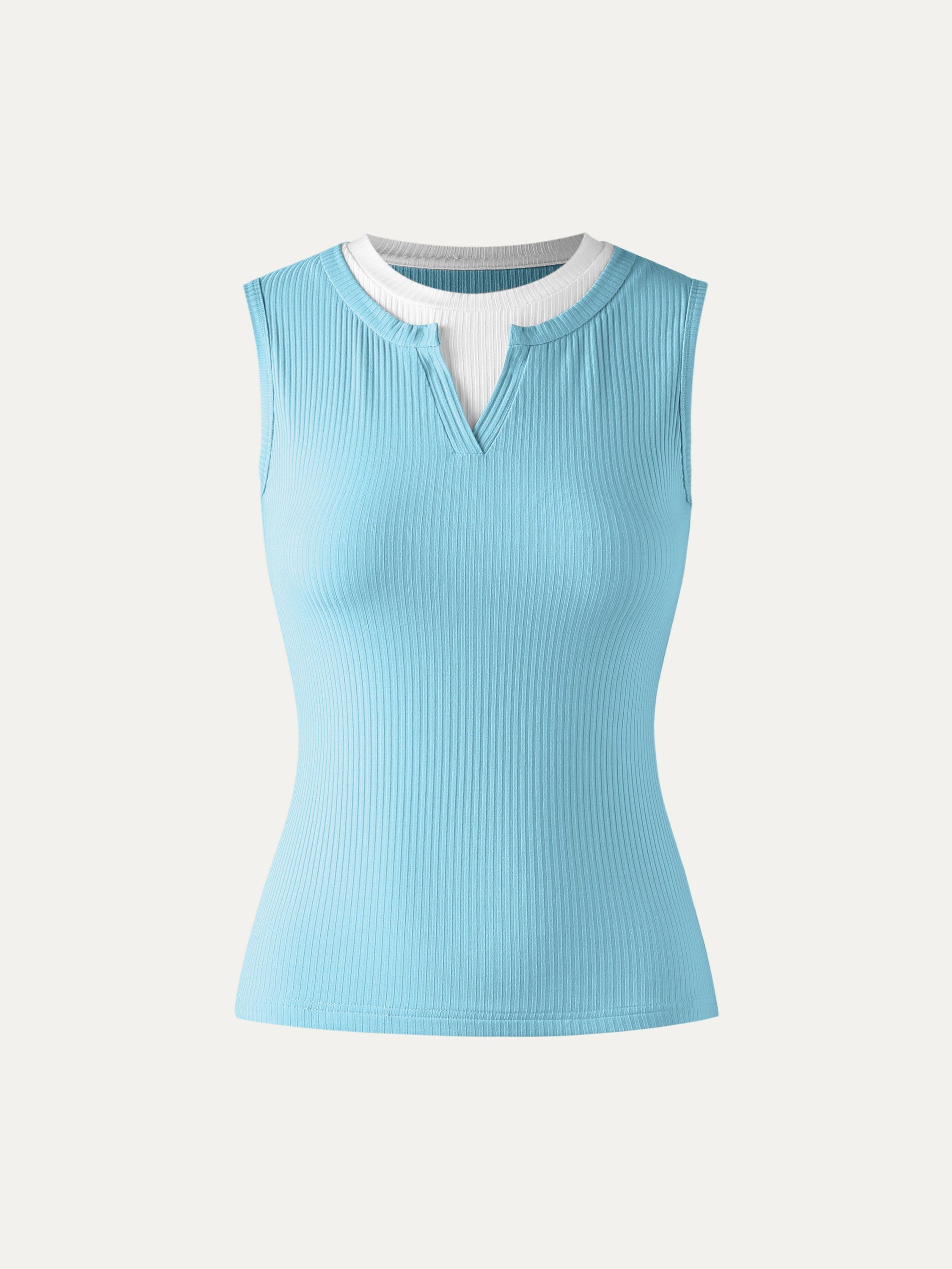 Lace Rib Charm Tank sold by ogl move product image thumbnail 3