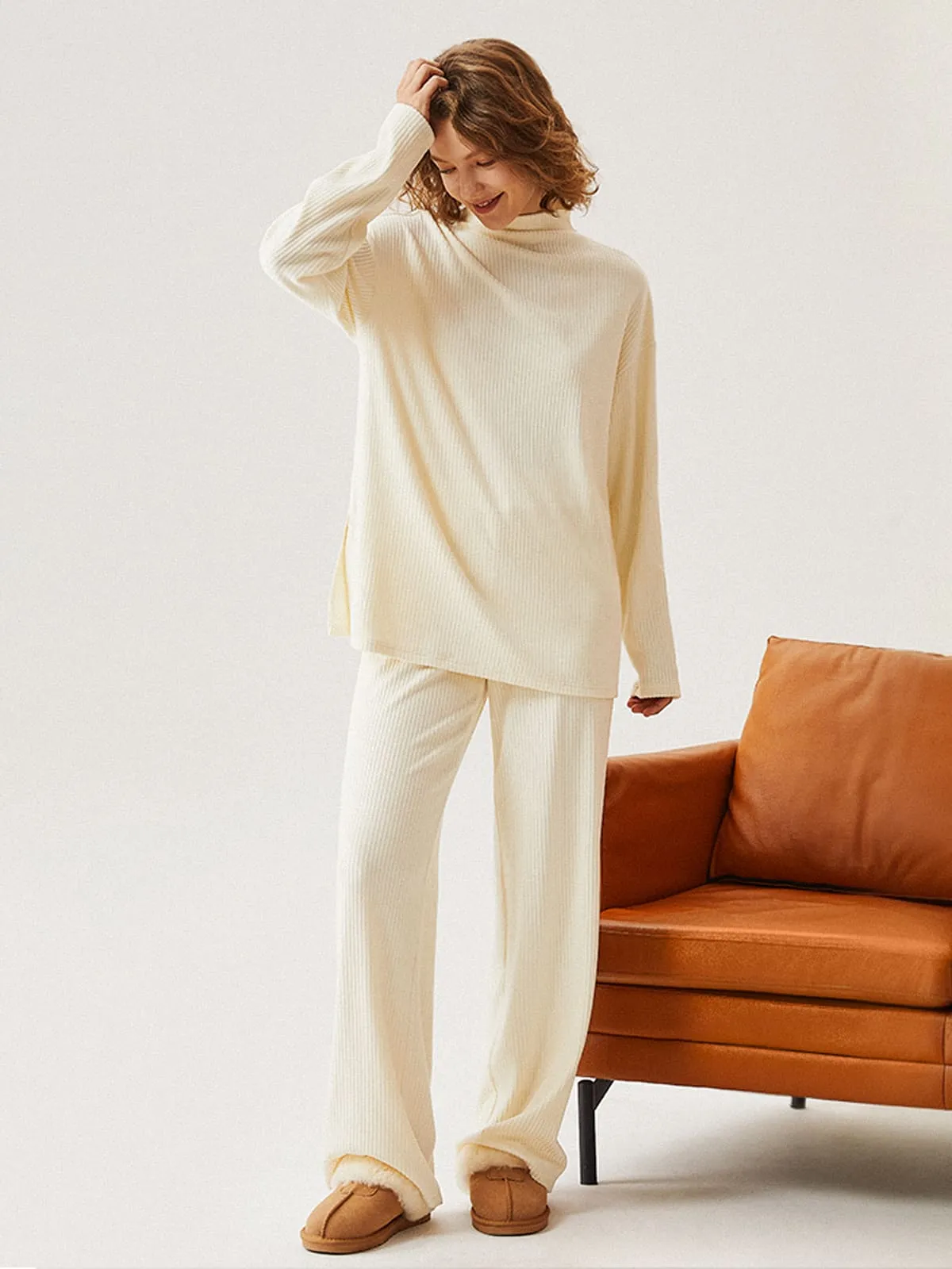 Wide Rib Mockneck Oversized Top sold by ogl move product image thumbnail 2