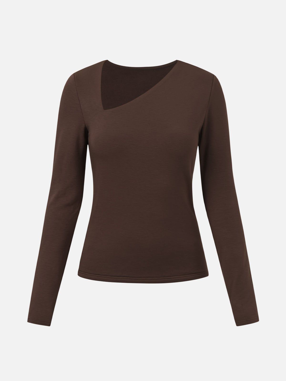 Eco-MiyaMoon® Asymmetrical V-Neck Top sold by ogl move