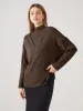 Faux Two-Piece Funnelneck Relaxing Top sold by ogl move