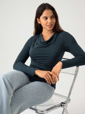 Tencel Cowl-Neck Brami Top sold by ogl move