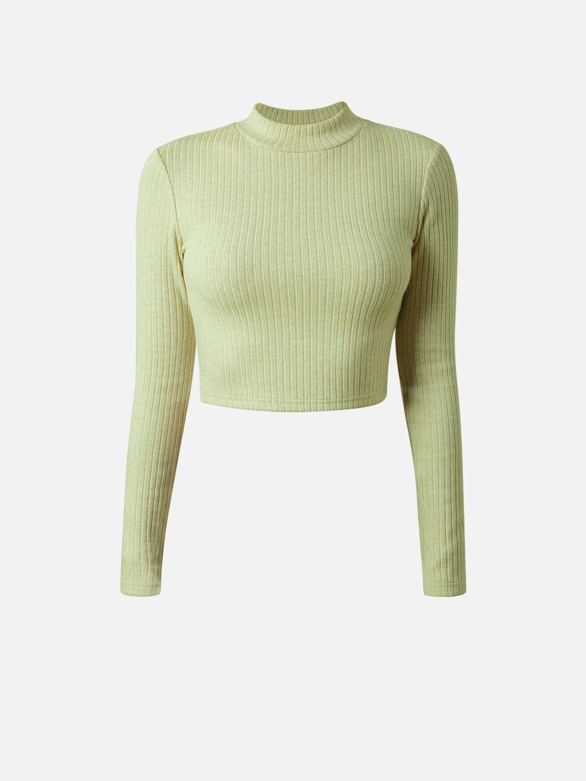 Cashmere-Like Thermal Mock Neck Crop Top sold by ogl move product image thumbnail 19