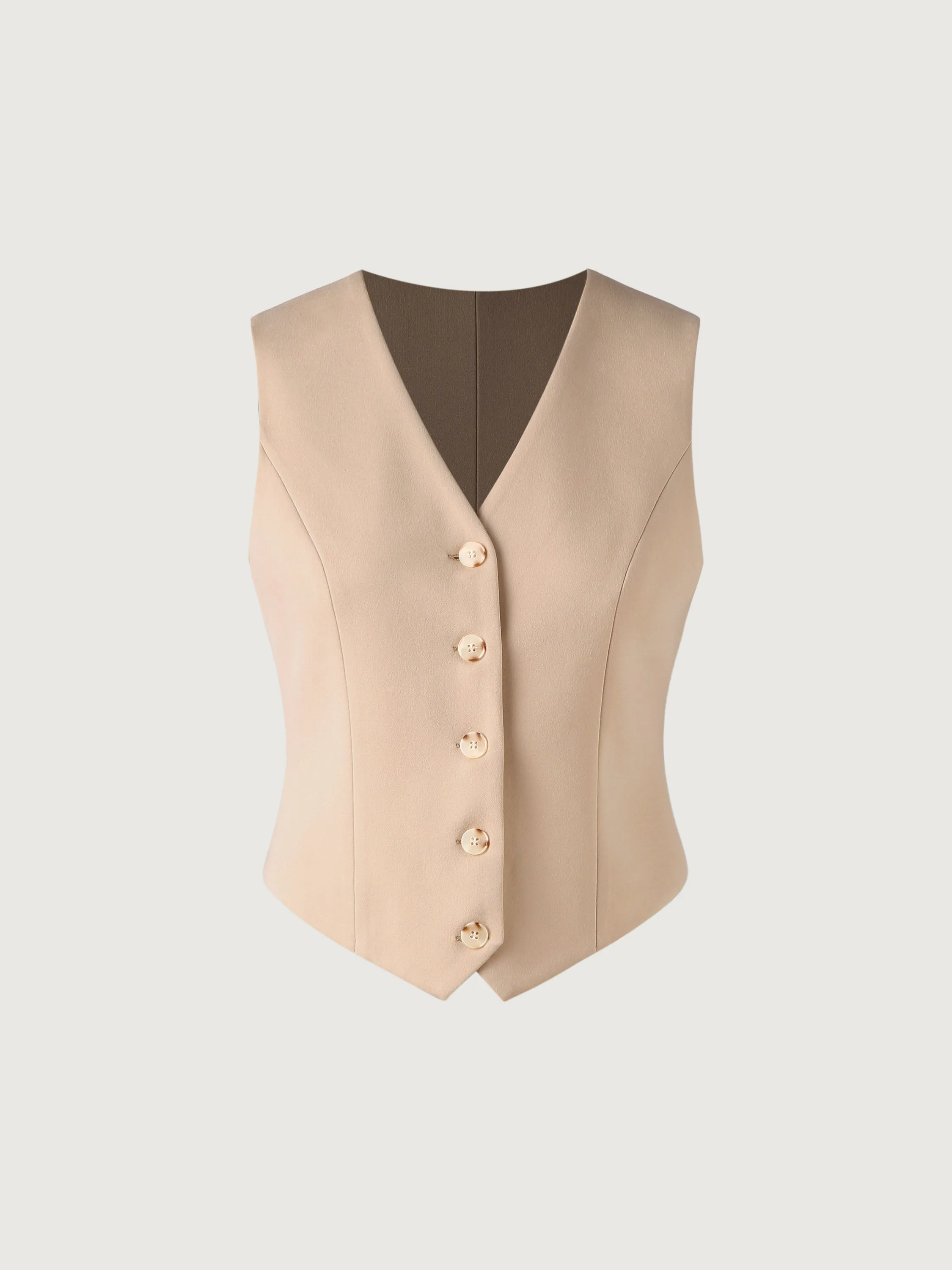 V-Neck Cropped Waistcoat sold by ogl move product image thumbnail 3