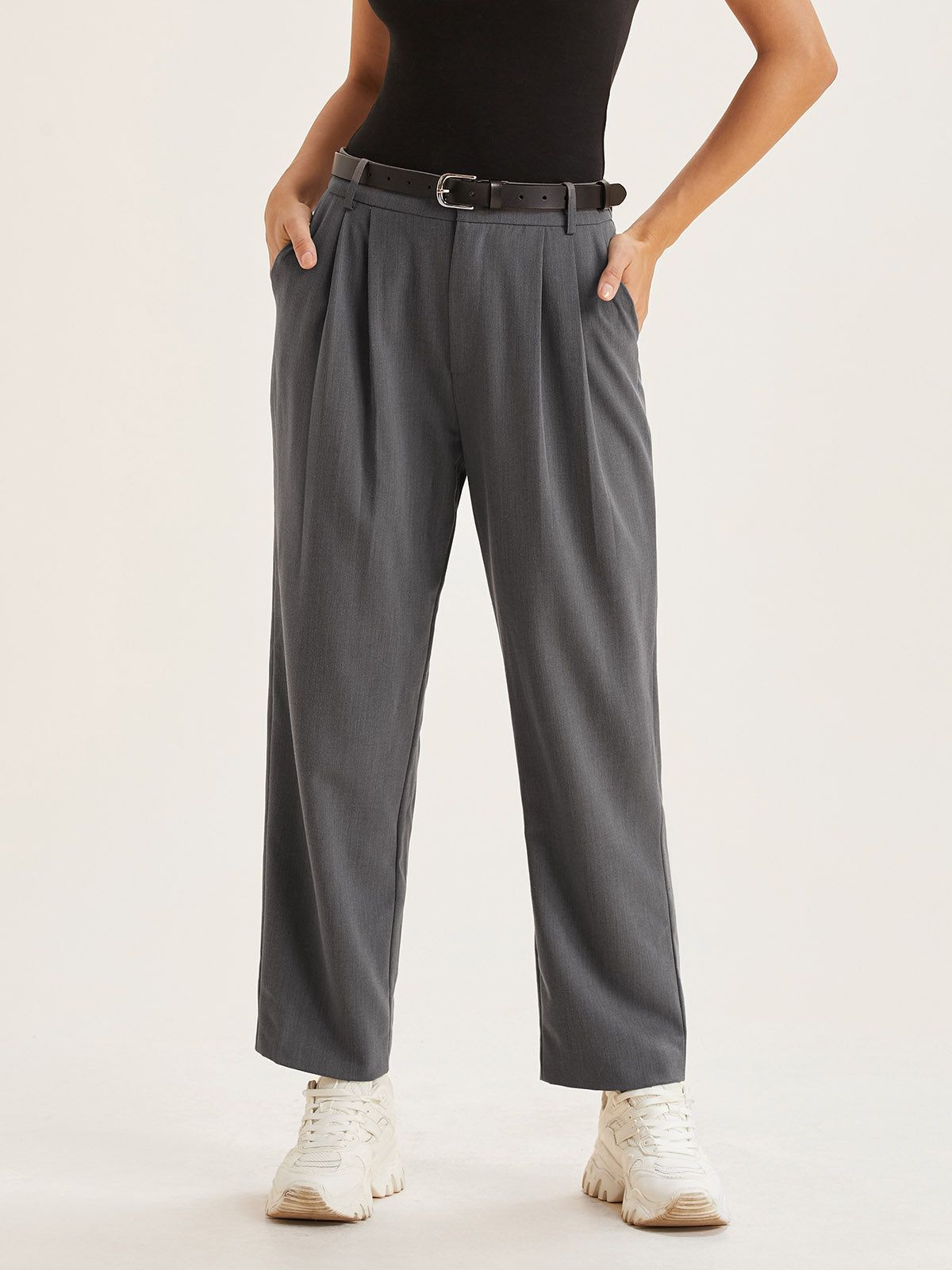 Wool Blend Boot-Cut Tapered Trouser sold by ogl move product image thumbnail 5
